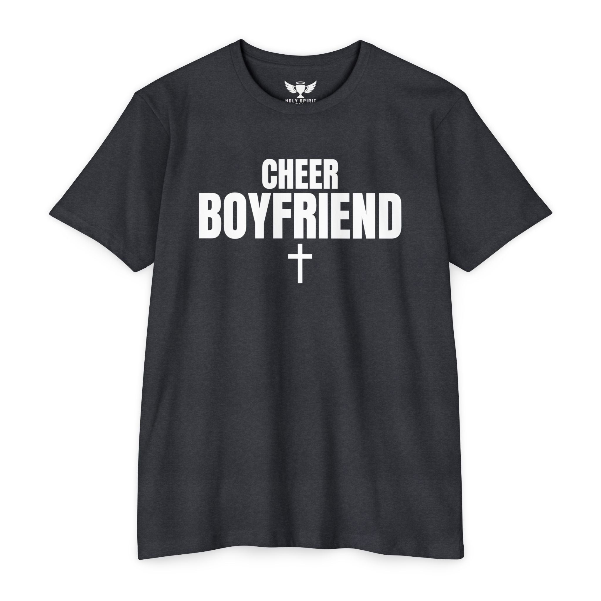Cheer Boyfriend T-Shirt — Custom Back Name & Number