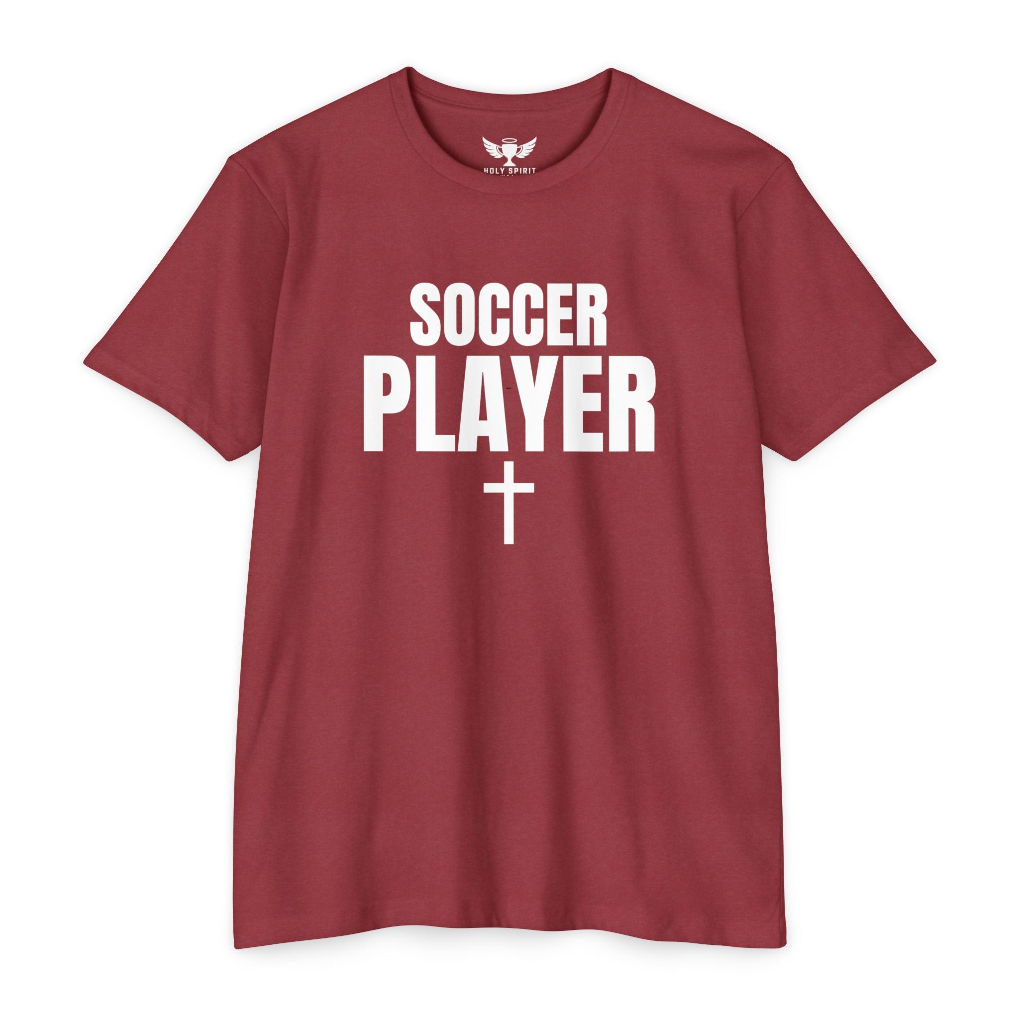 Soccer Player T-Shirt — Custom Name & Number Sports Tee