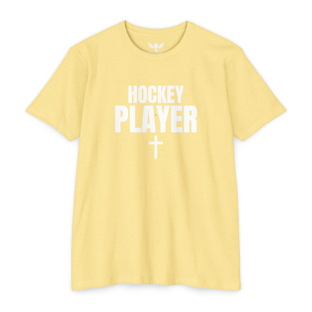 Hockey Player T-Shirt — Custom Name & Number Sports Tee