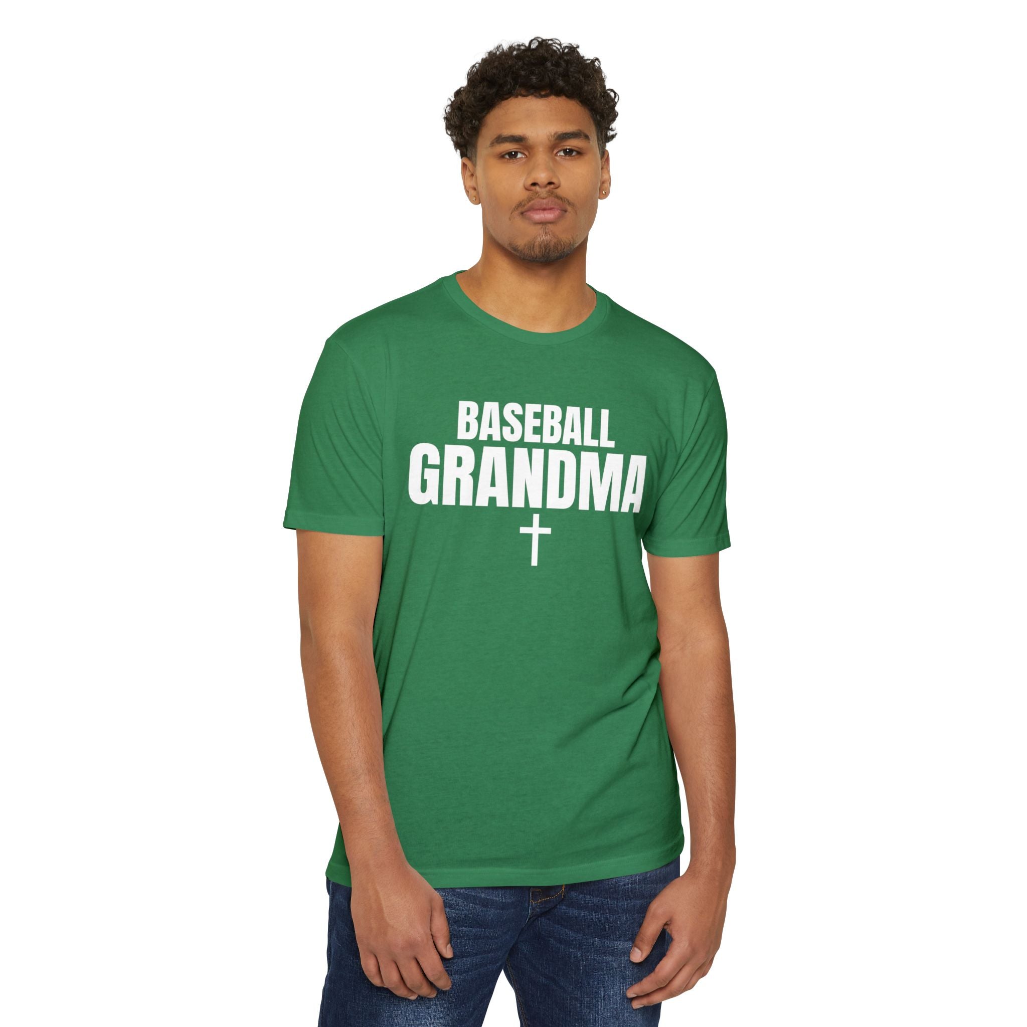 Baseball Grandma T-Shirt — Custom Back Name & Number