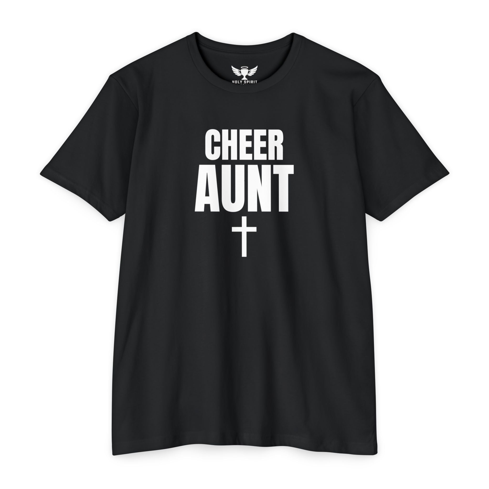 Cheer Aunt T-Shirt — Personalized Back Name & Number
