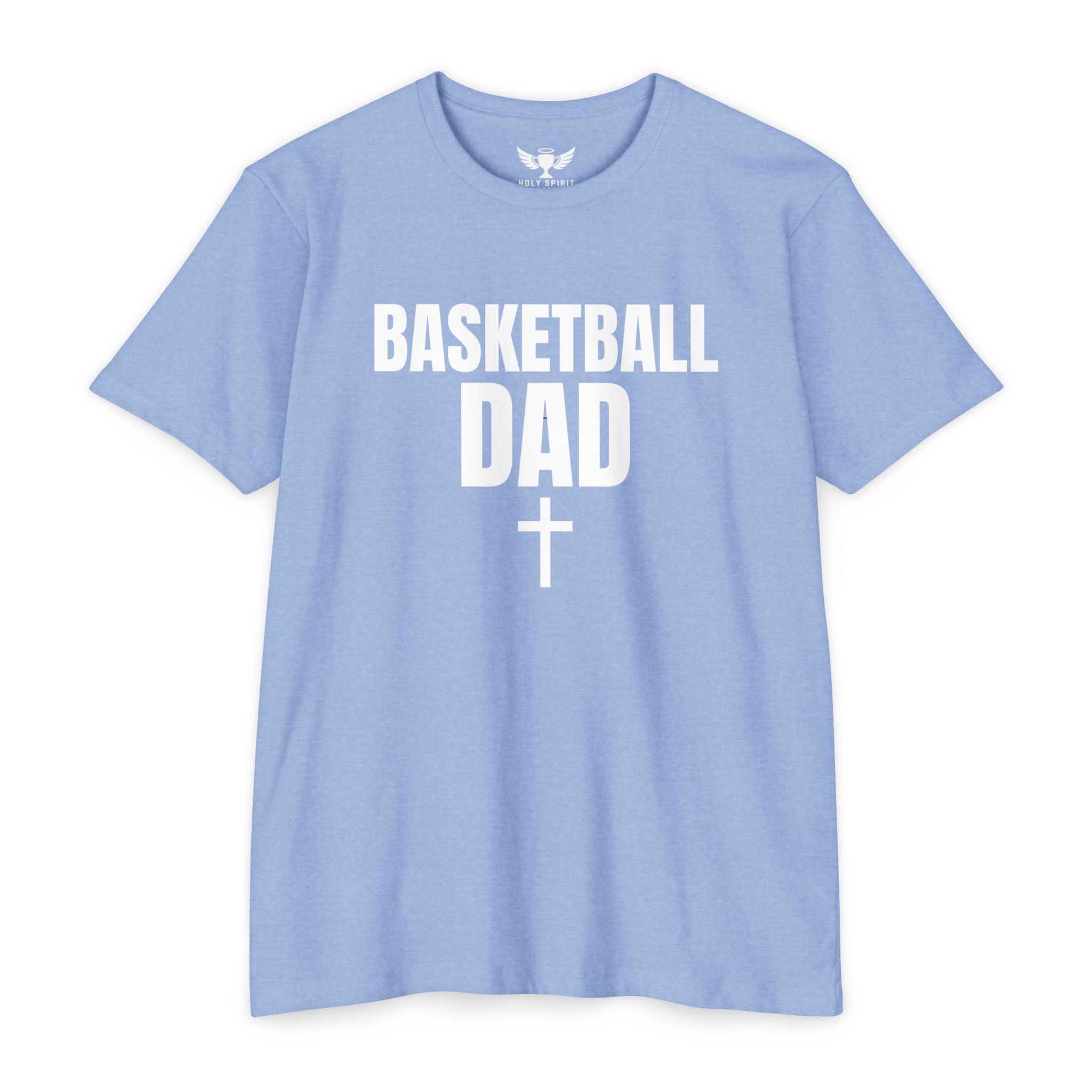Basketball Dad T-Shirt with Cross — Custom Name & Number