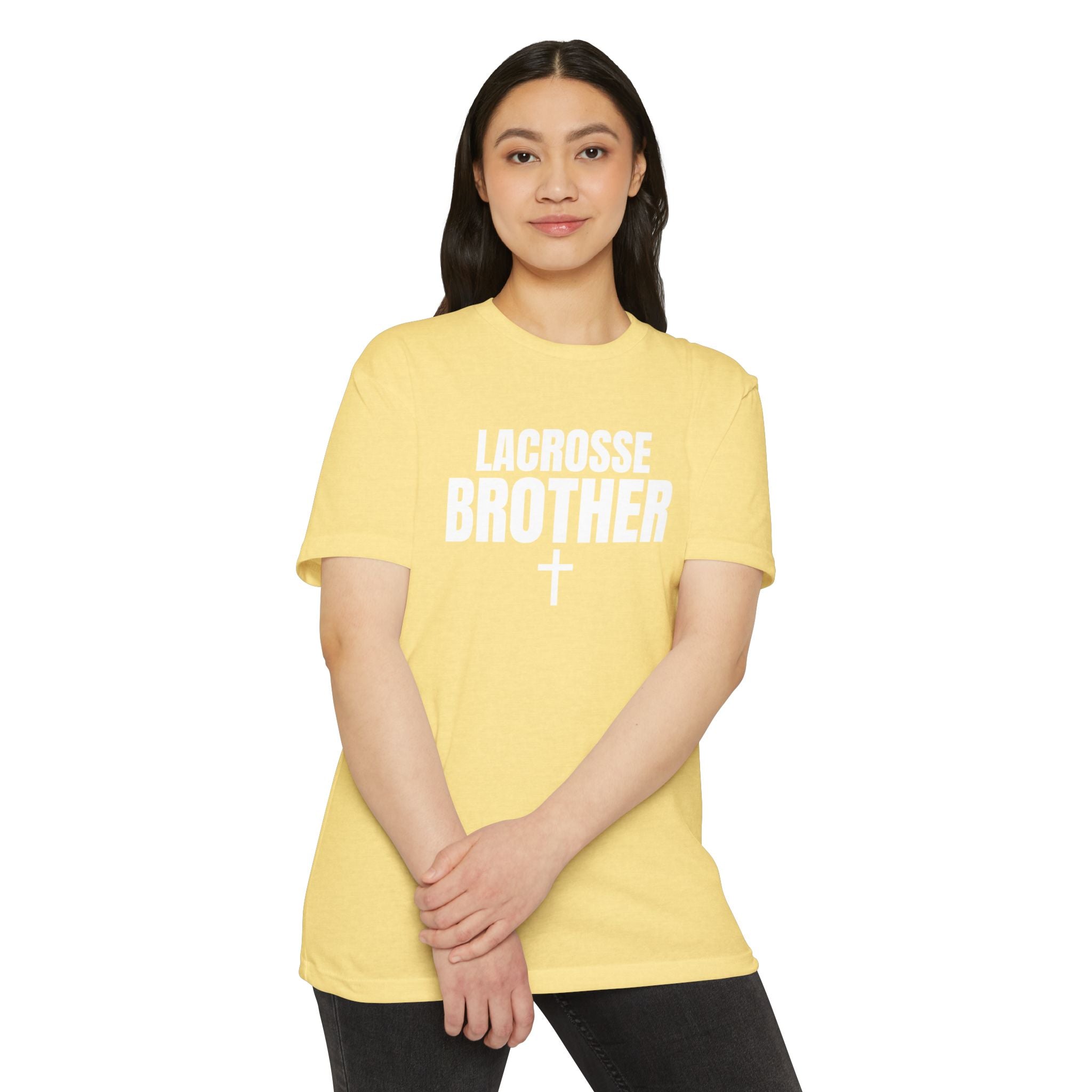 Lacrosse Brother T-Shirt — Personalized Back Number Jersey Tee