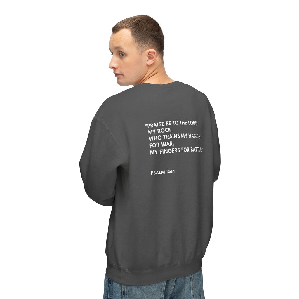 Psalm 144:1 Logo Crewneck Sweatshirt