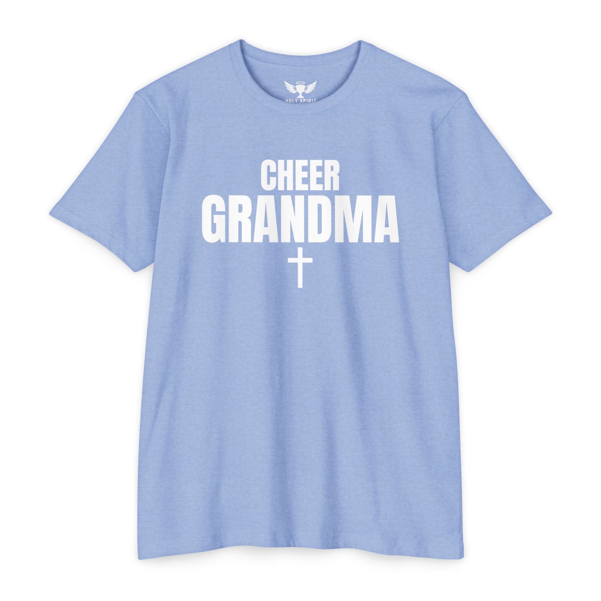 Cheer Grandma Jersey T‑Shirt — Custom Name & Number Family Spirit Tee