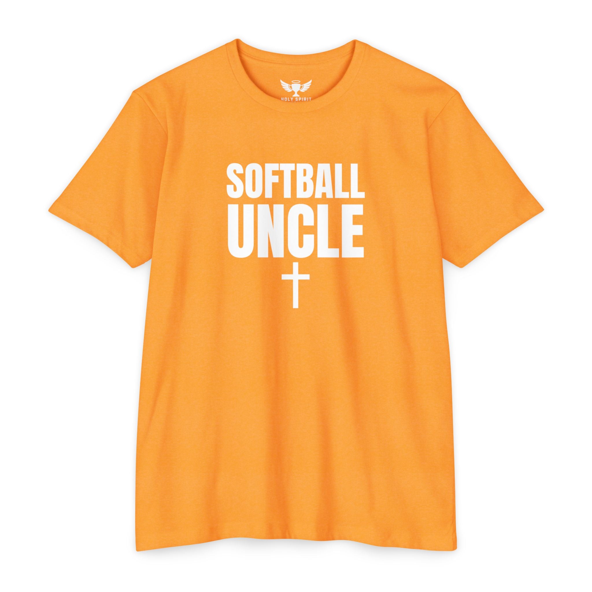 Softball Uncle T-Shirt — Custom Name & Number