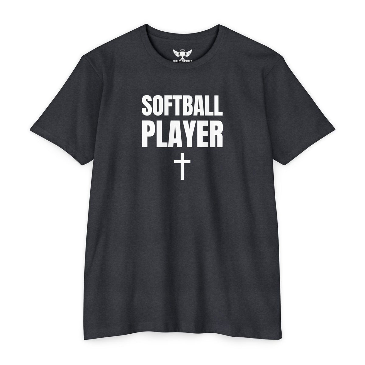 Softball Player T-Shirt — Custom Back Name & Number