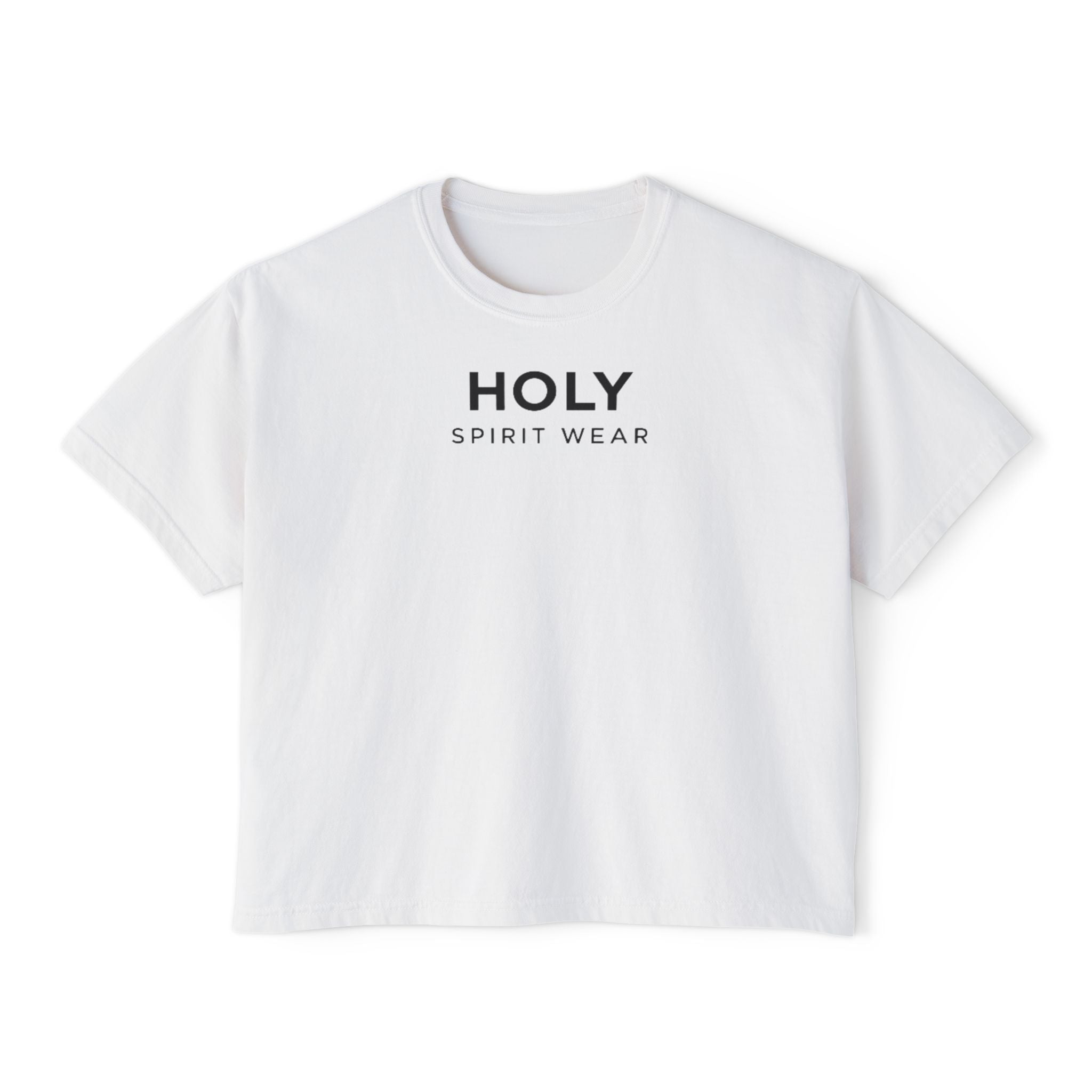 Psalm 144:1 Women's Boxy Tee/Text Logo