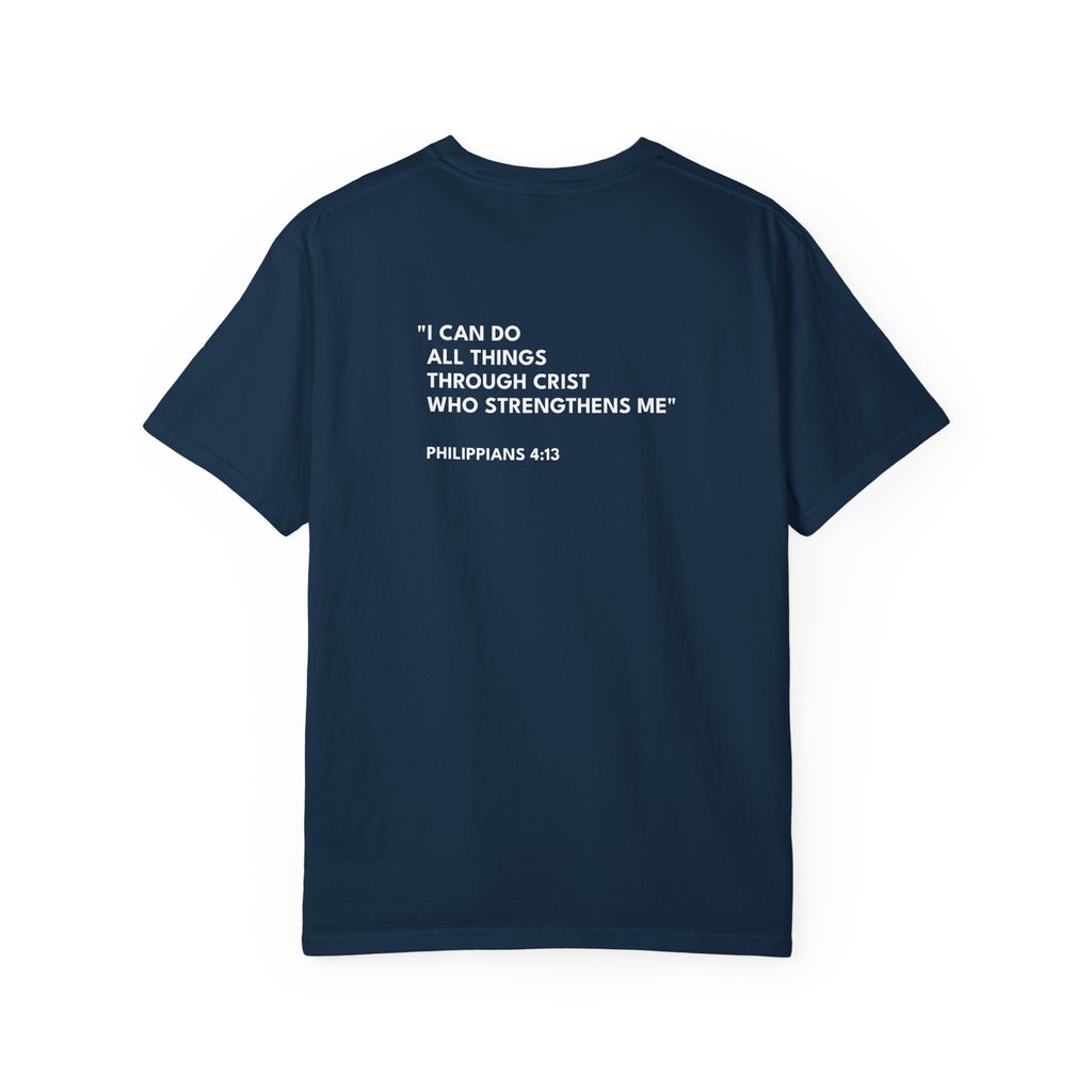 Philippians 4:13 Text Logo - Unisex Casual T-Shirt