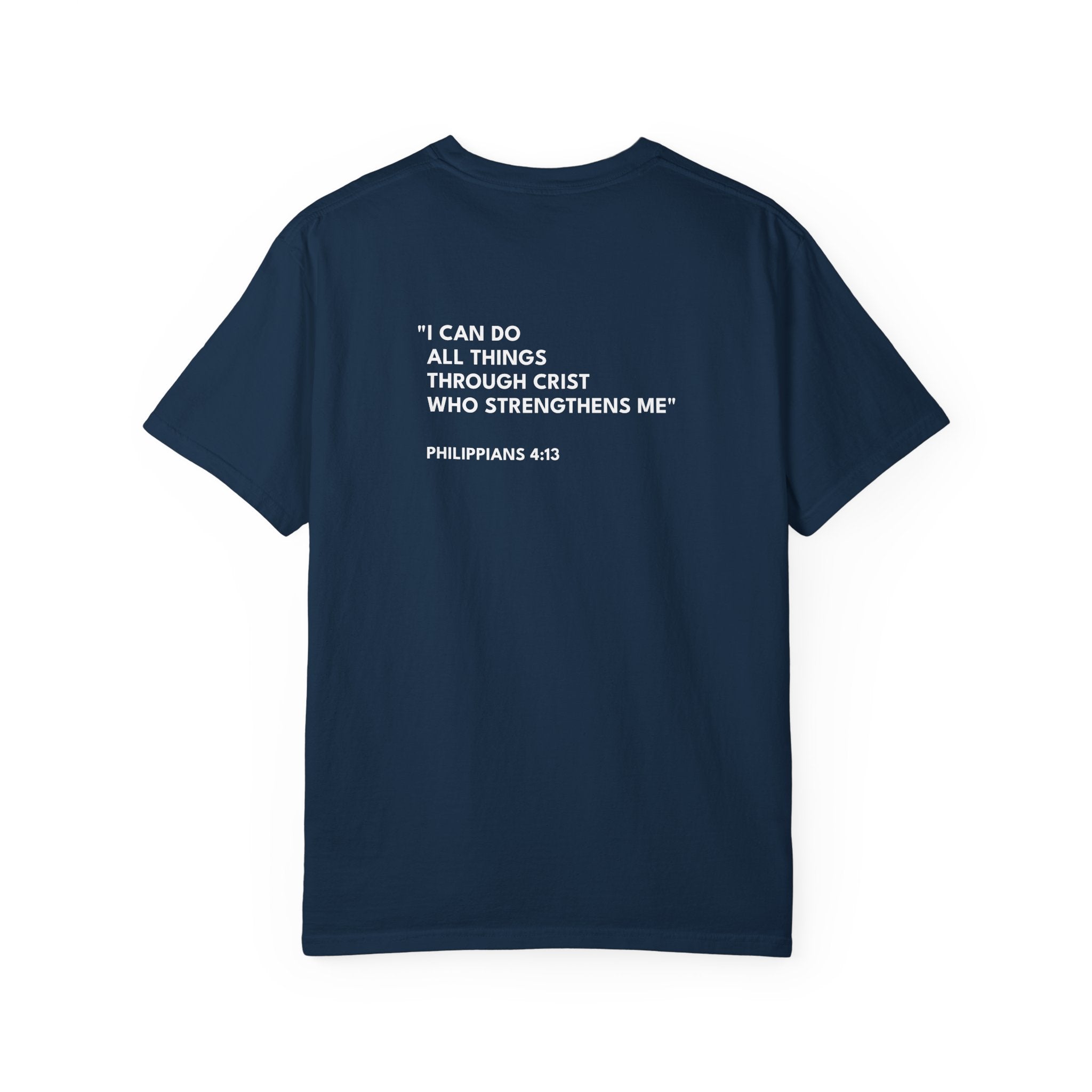Philippians 4:13 Text Logo - Unisex Casual T-Shirt