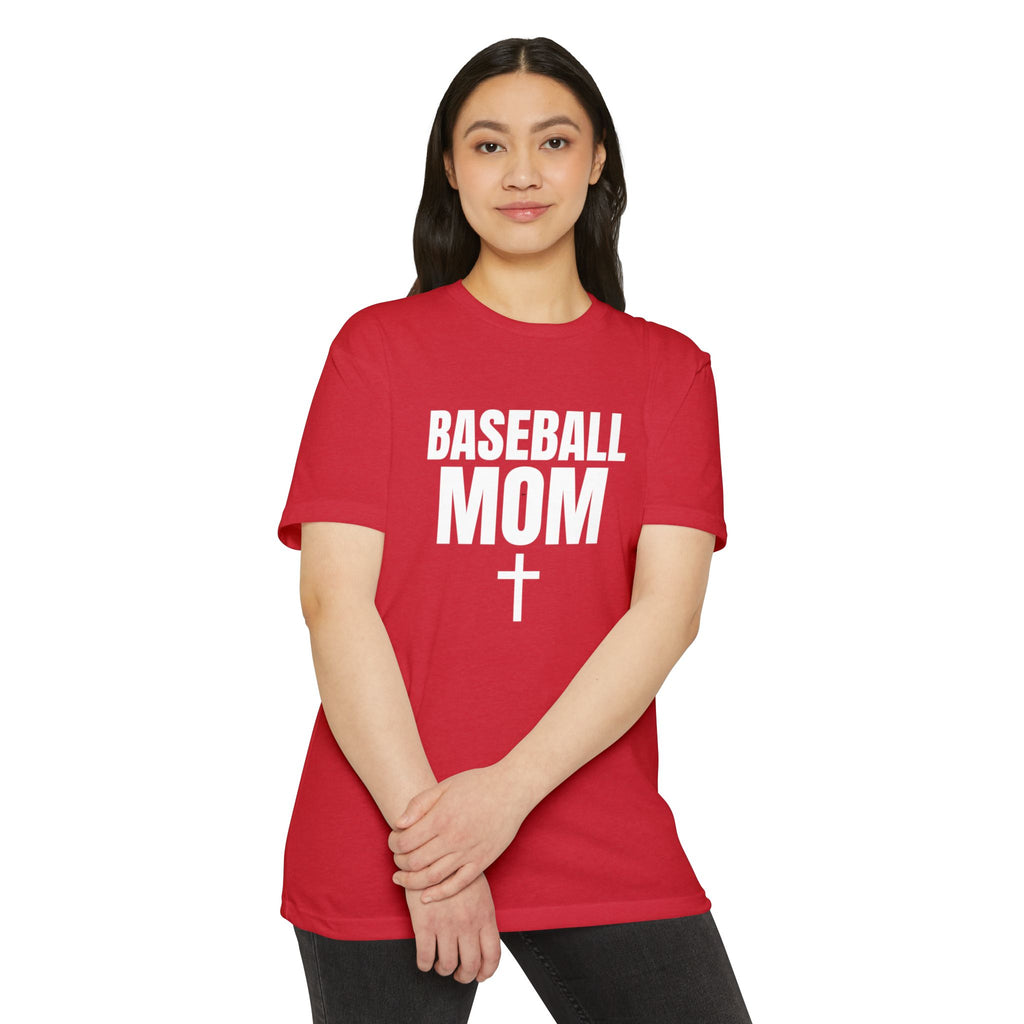 Baseball Mom T-Shirt - Custom Back Name & Number