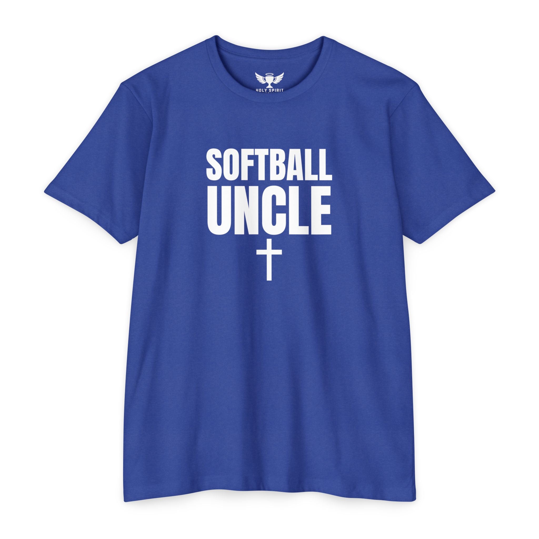 Softball Uncle T-Shirt — Custom Name & Number