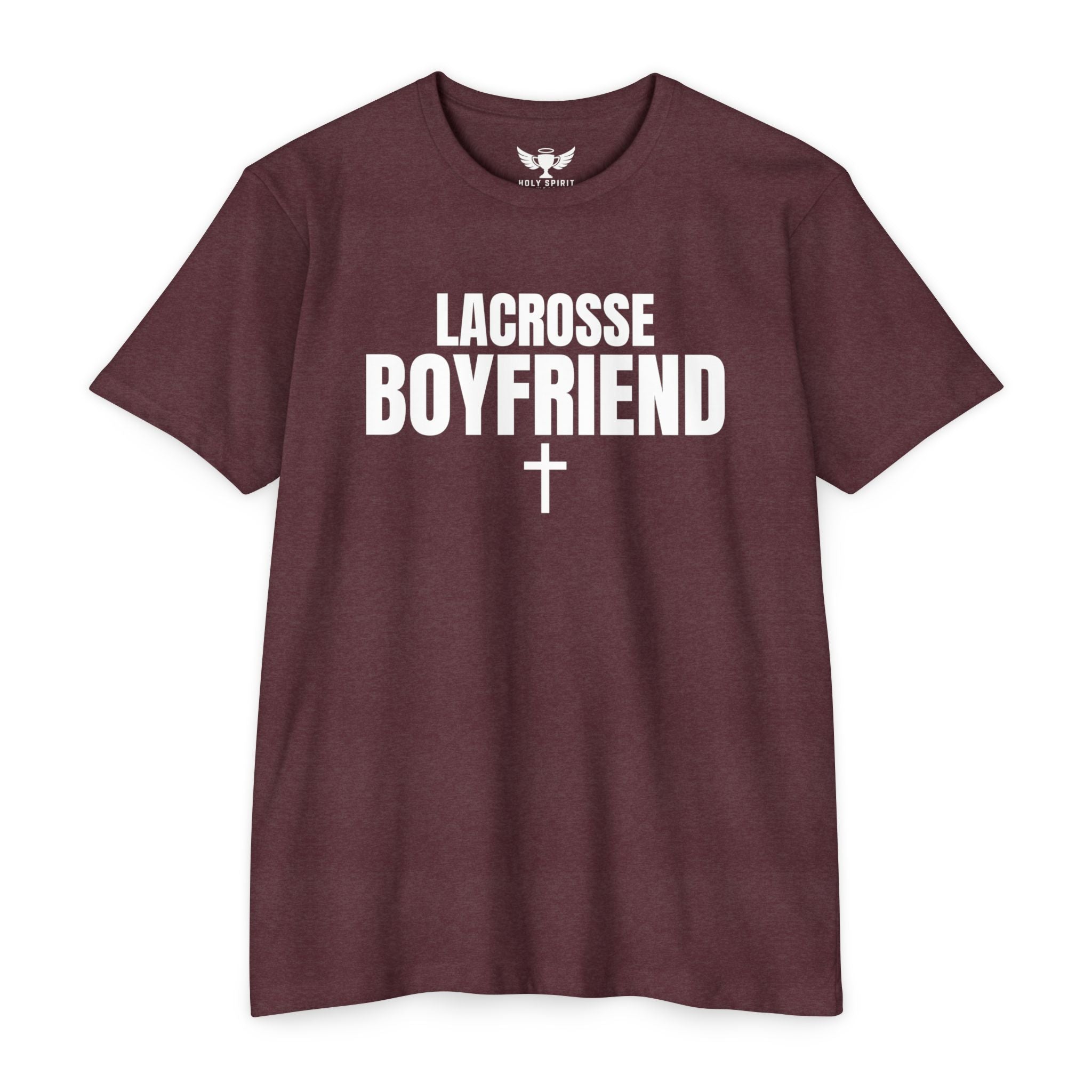 Lacrosse Boyfriend T-Shirt — Custom Name & Number Sports Tee