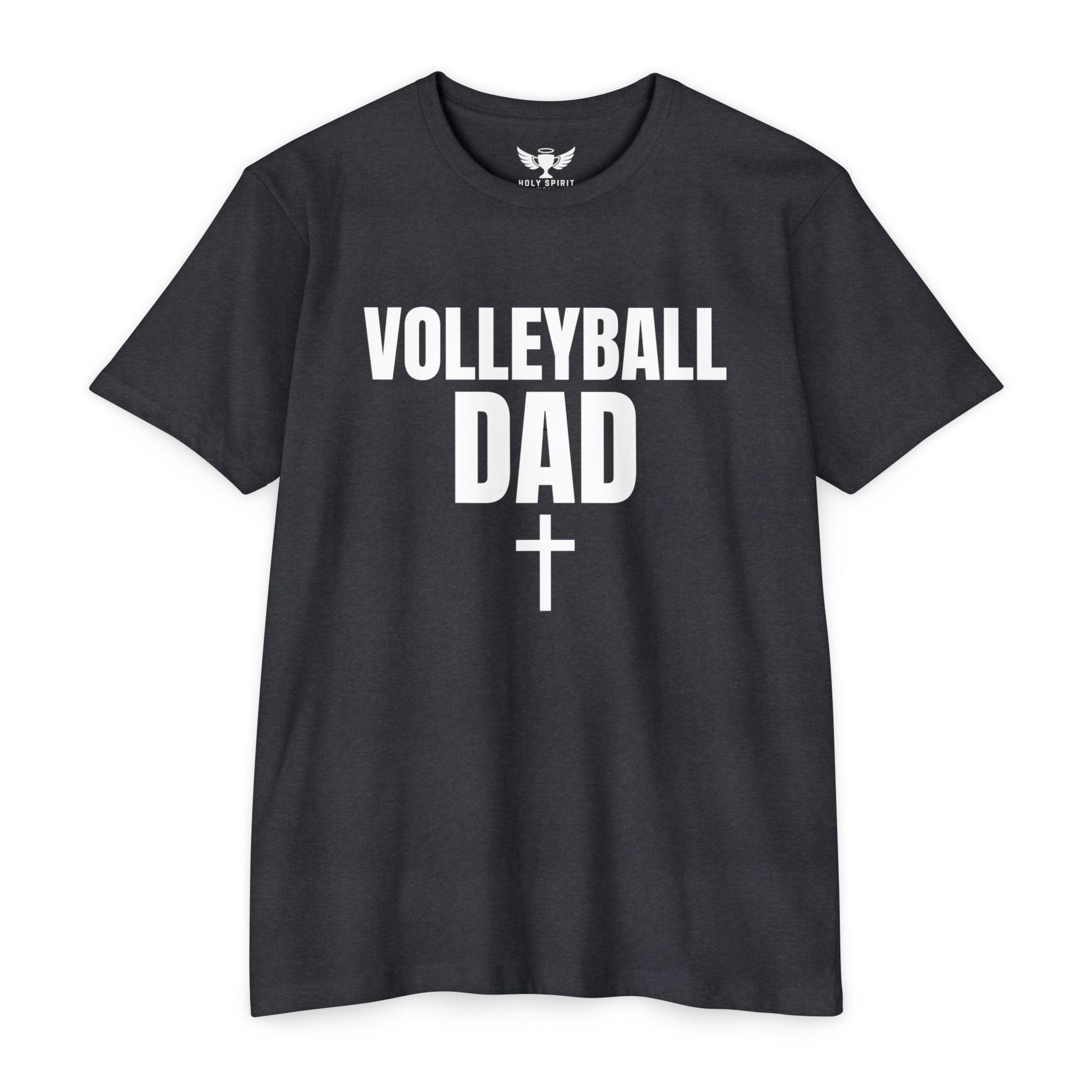 Volleyball Dad T-Shirt — Custom Name & Number Sports Tee