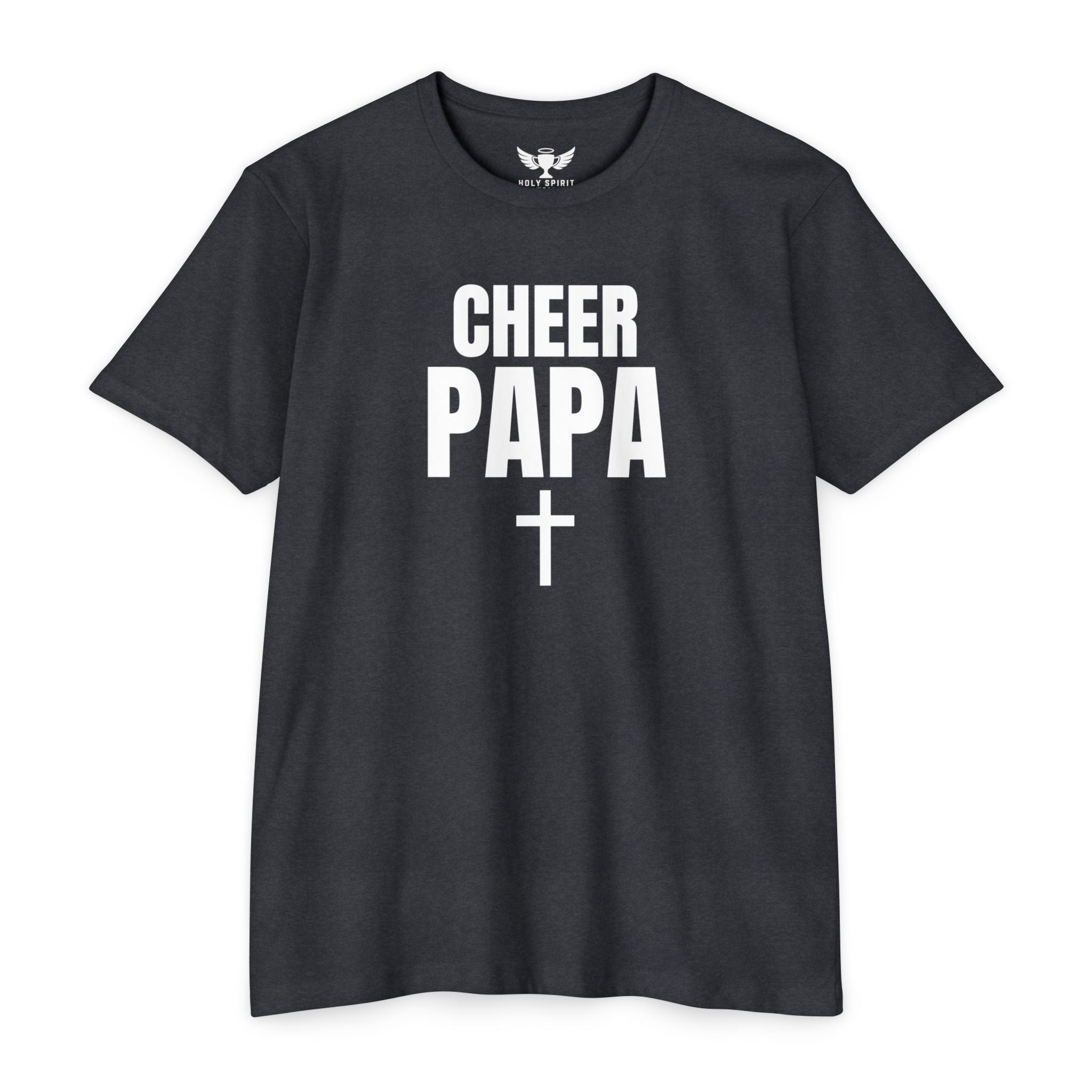 Cheer Papa T-Shirt — Personalized Back Name & Number