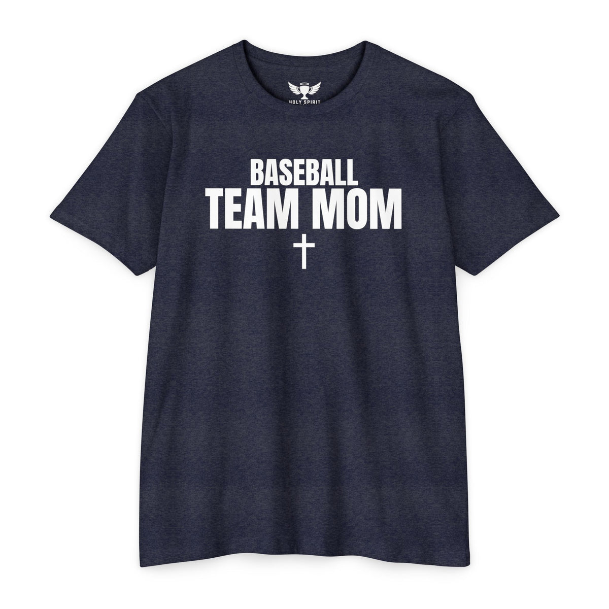 Baseball Team Mom T-Shirt — Custom Back Name & Number