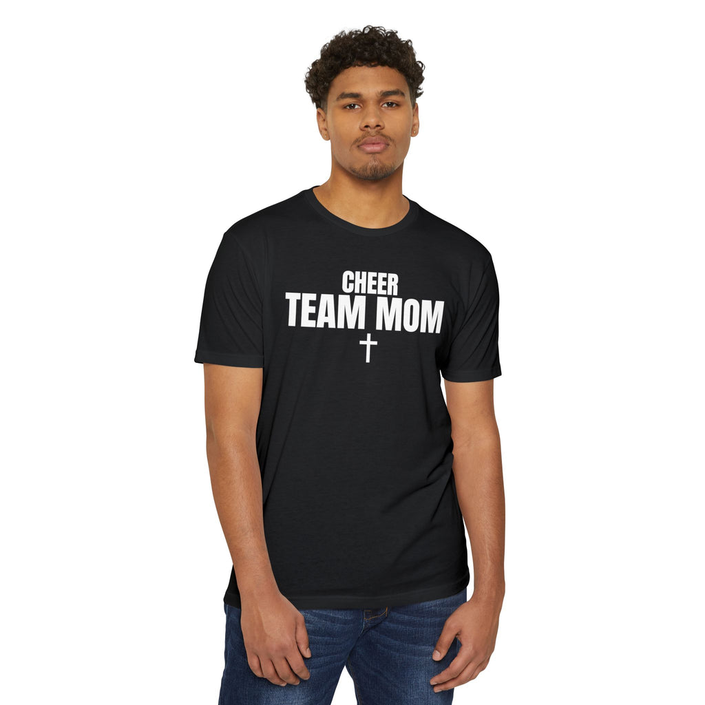 Cheer Team Mom T-Shirt — Personalized Back Number and Name