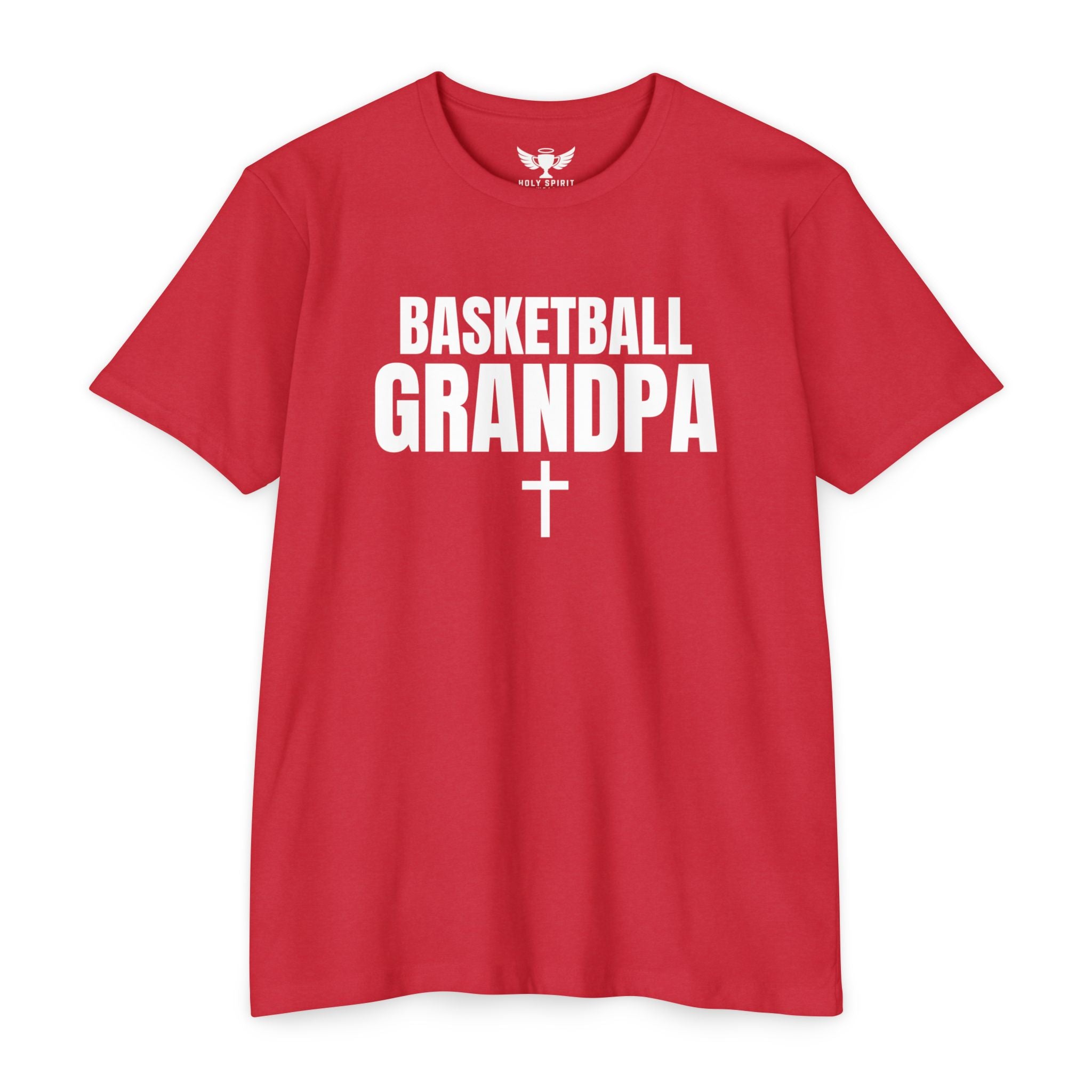 Basketball Grandpa T-Shirt — Custom Back Name & Number