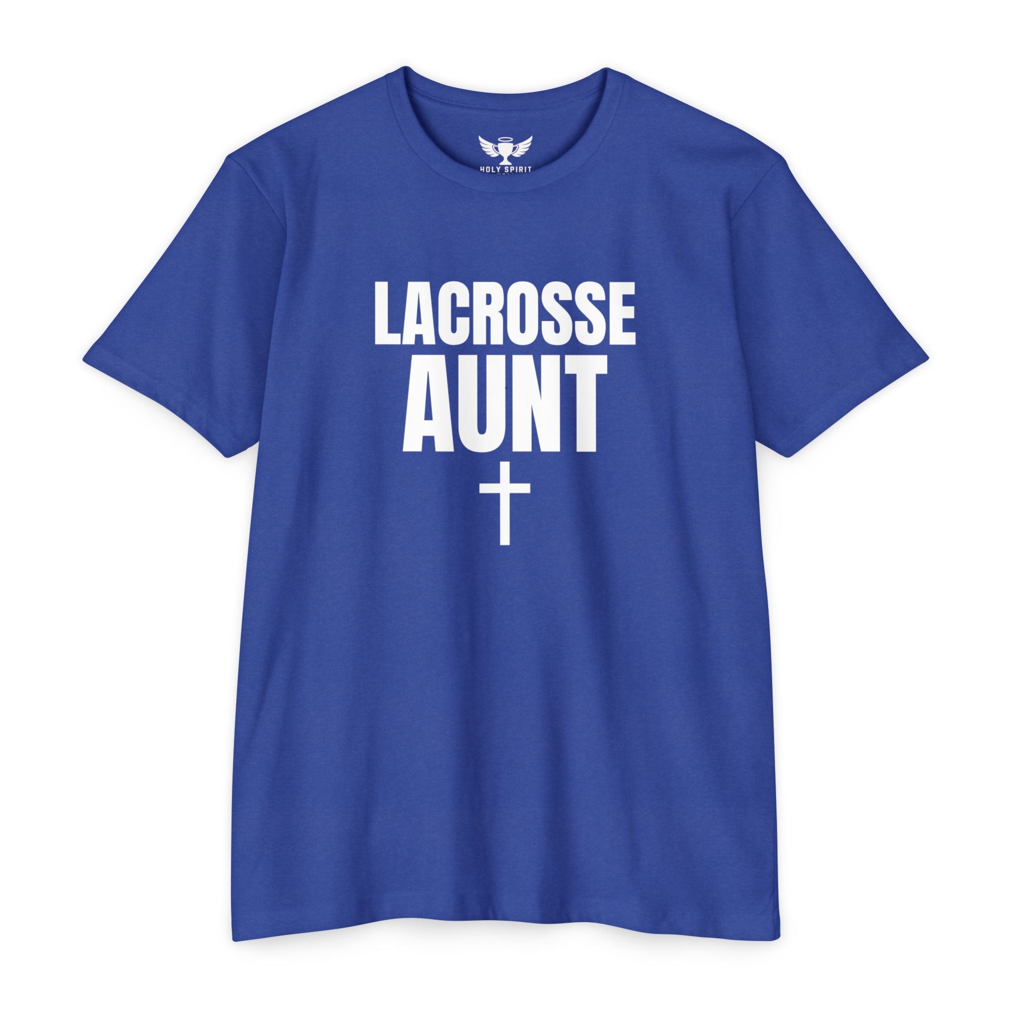 Lacrosse Aunt T-Shirt — Personalized Back Name & Number