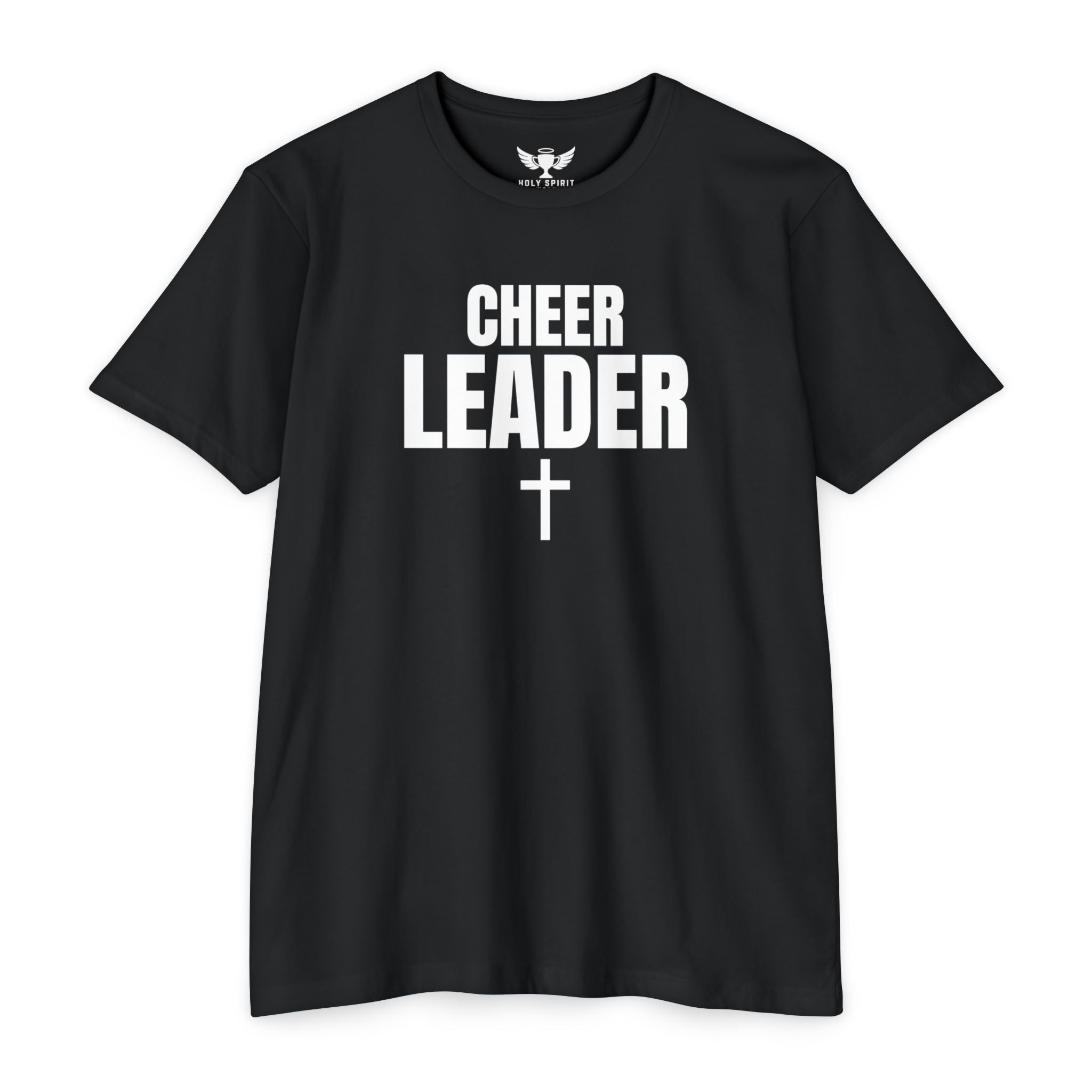 Cheer Leader T-Shirt with Cross — Personalized Back Name & Number