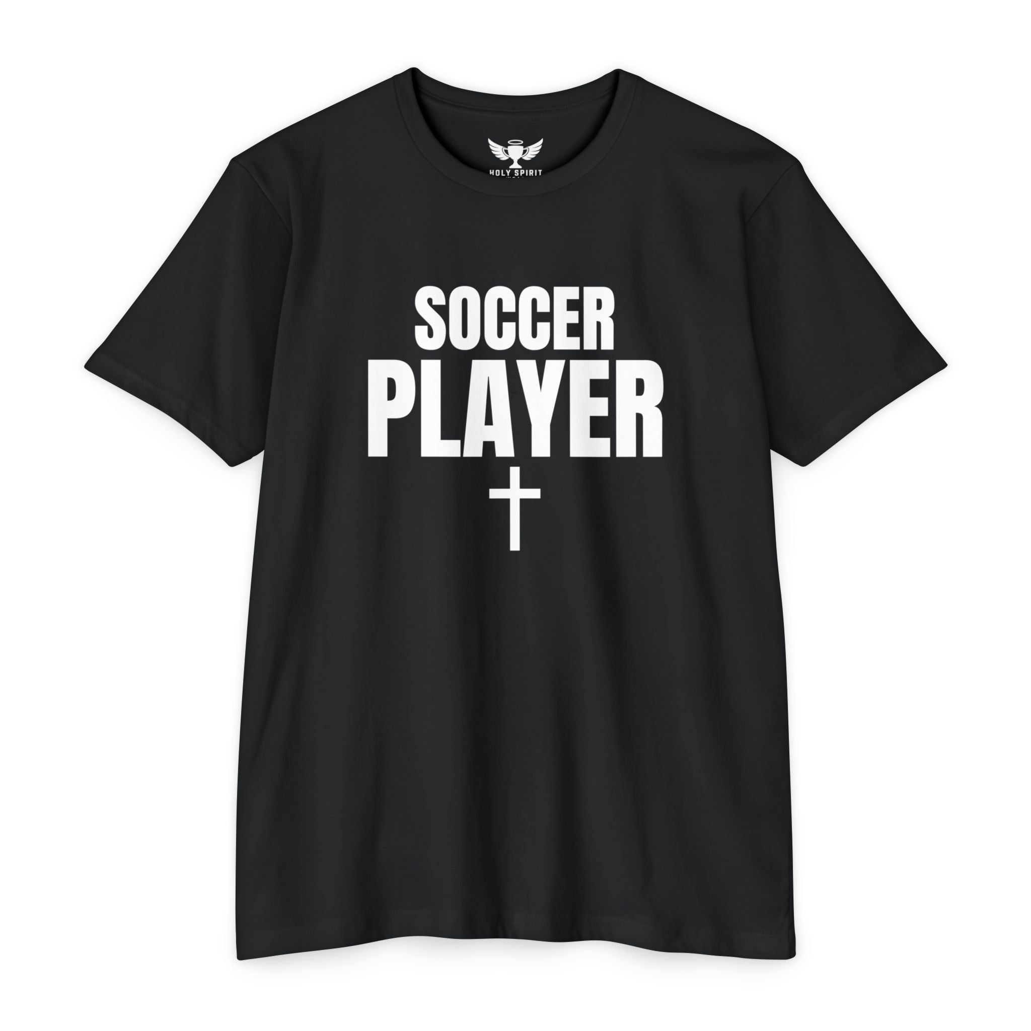 Soccer Player T-Shirt — Custom Name & Number Sports Tee