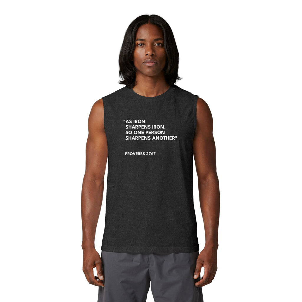 Proverbs 27:17 Unisex Muscle Tank