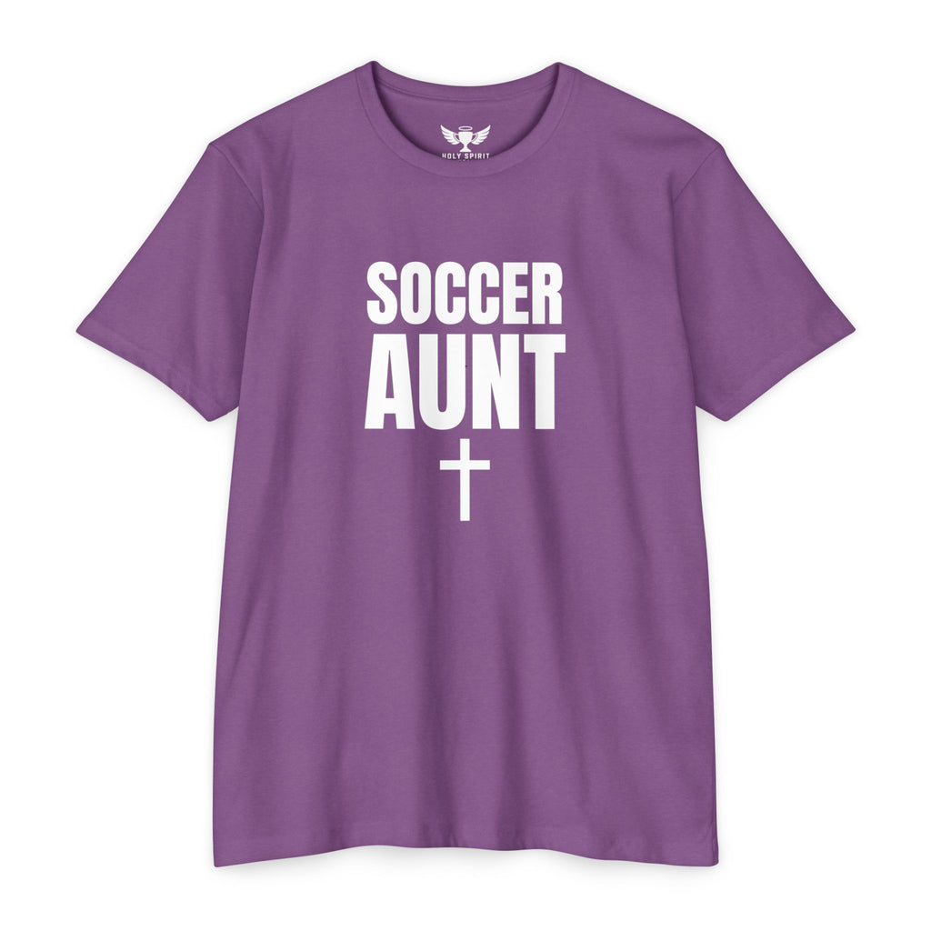 Soccer Aunt T-Shirt — Customizable Back Name & Number