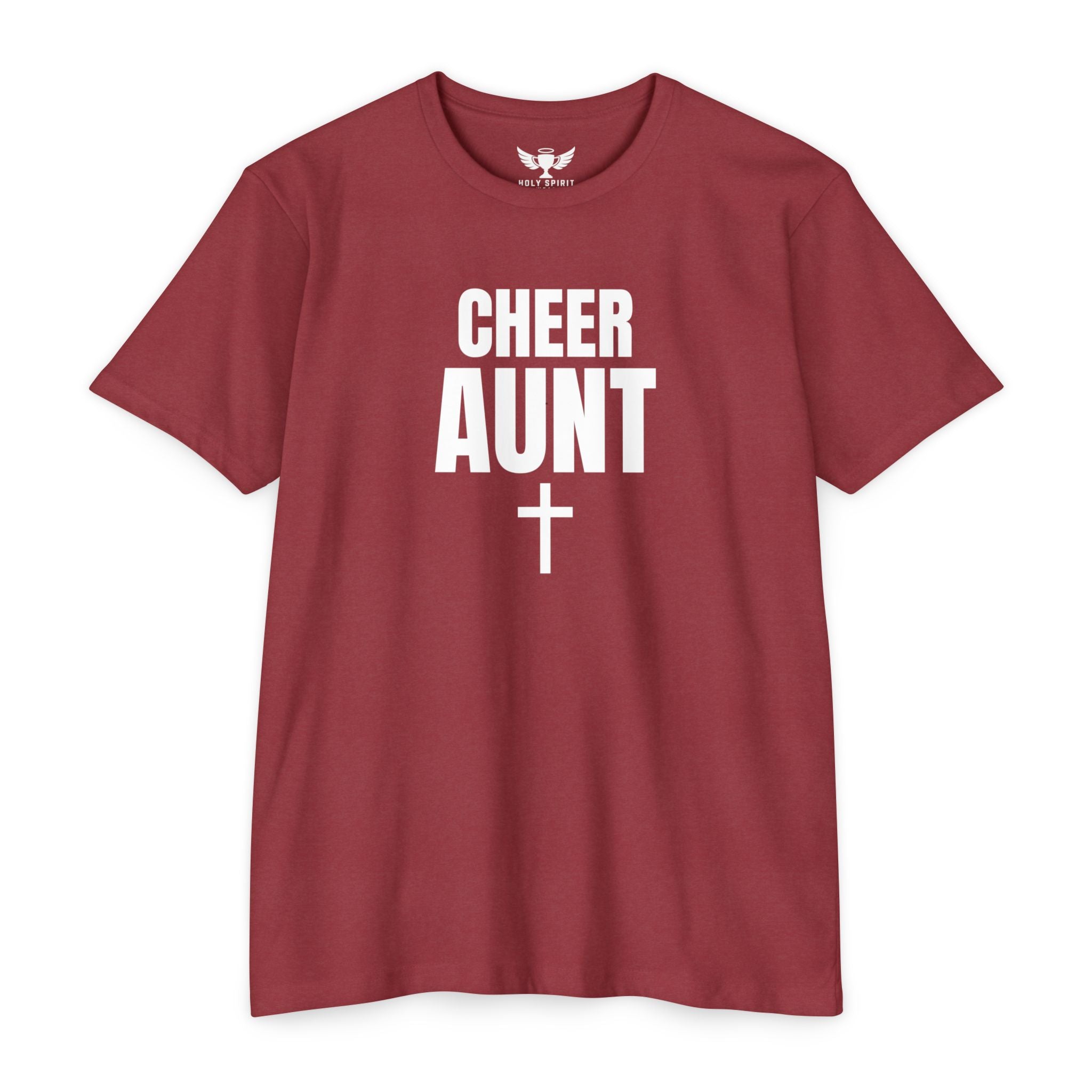 Cheer Aunt T-Shirt — Personalized Back Name & Number