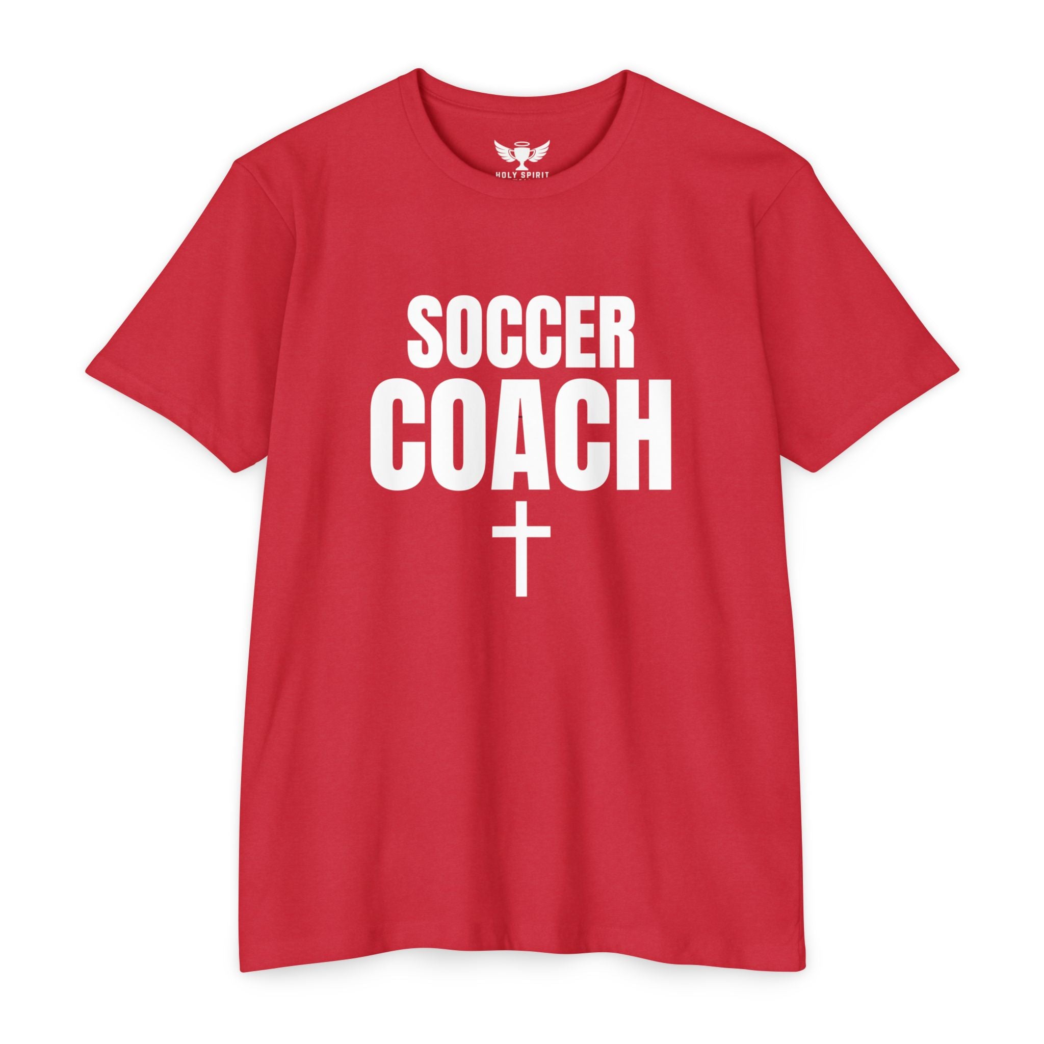 Soccer Coach T-Shirt — Custom Name & Number Sports Tee