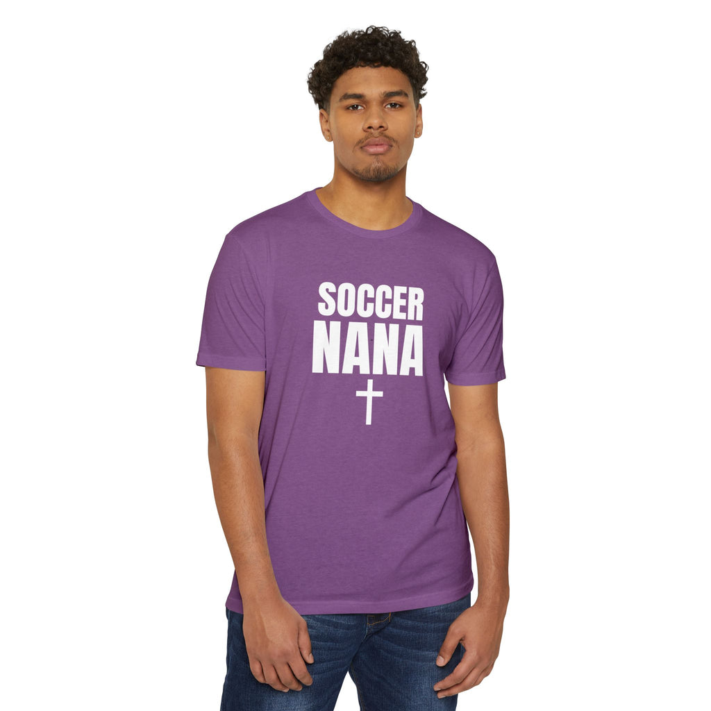 Soccer Nana T‑Shirt — Custom Name & Number Sports Tee
