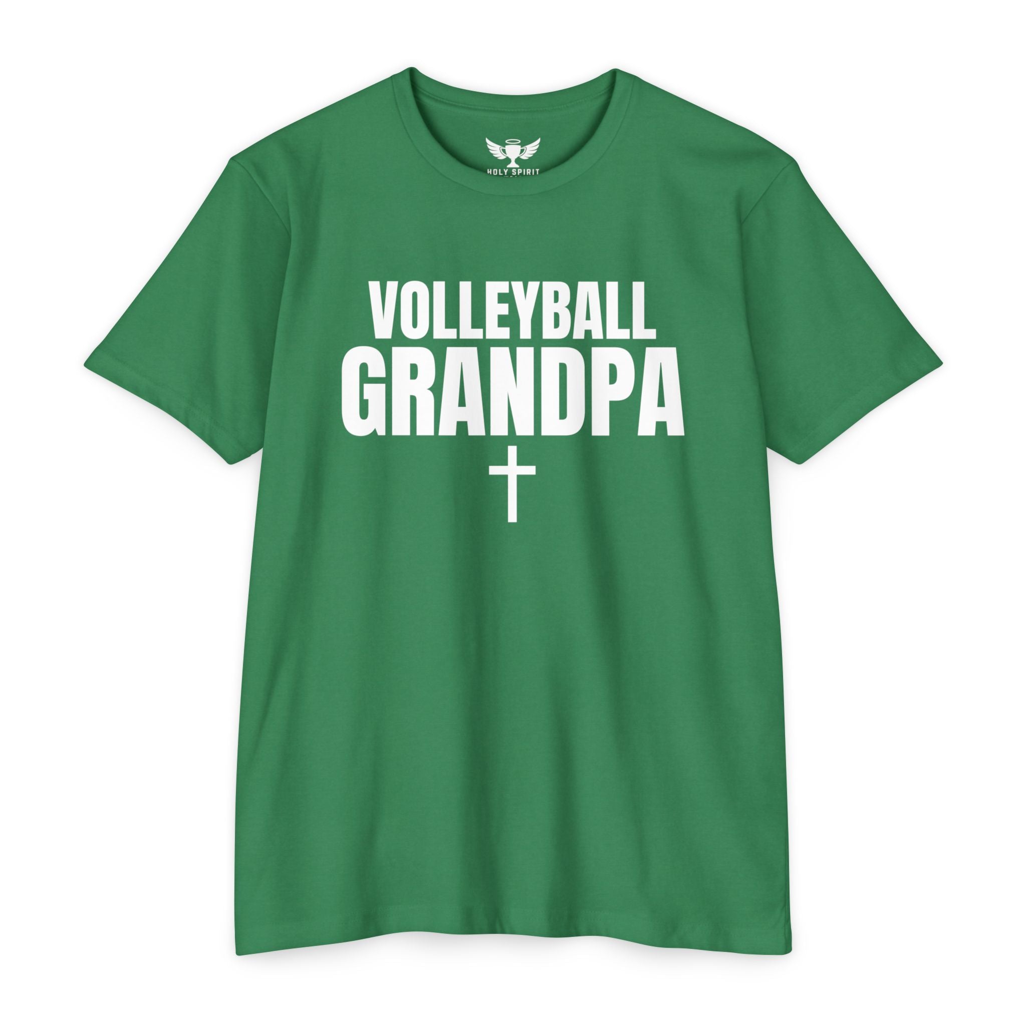 Volleyball Grandpa T-Shirt — Custom Name & Number Sports Tee