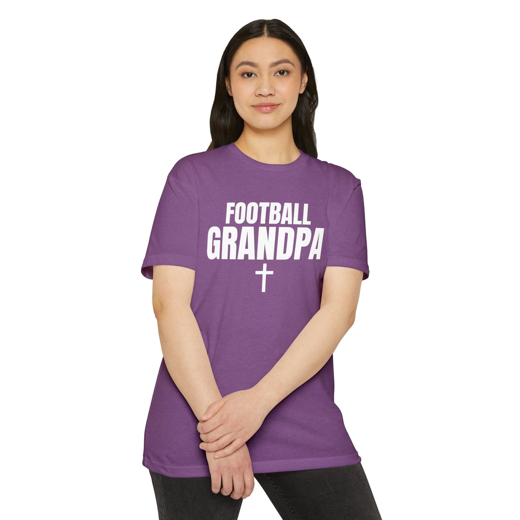 Football Grandpa T-Shirt — Personalized Back Name & Number