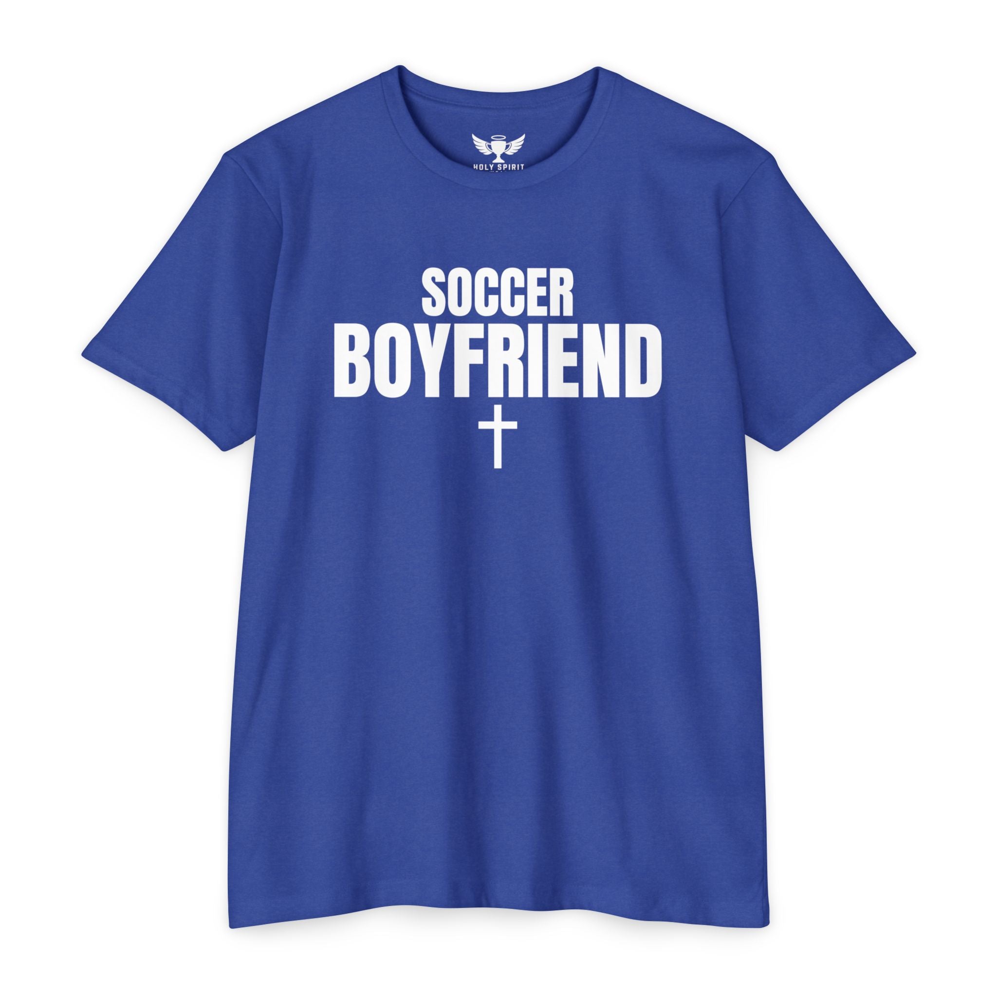 Soccer Boyfriend Jersey T-Shirt — Custom Name & Number Sports Tee