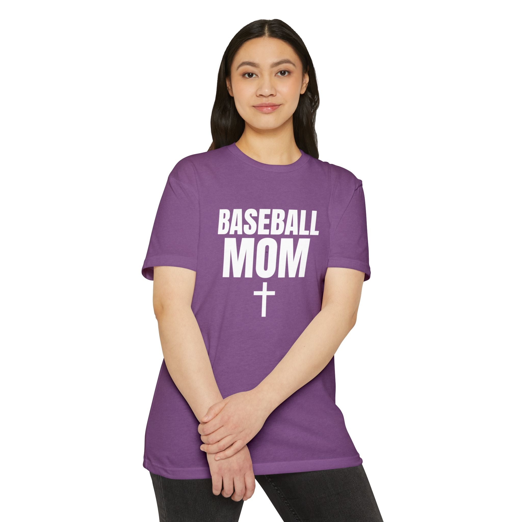 Baseball Mom T-Shirt - Custom Back Name & Number