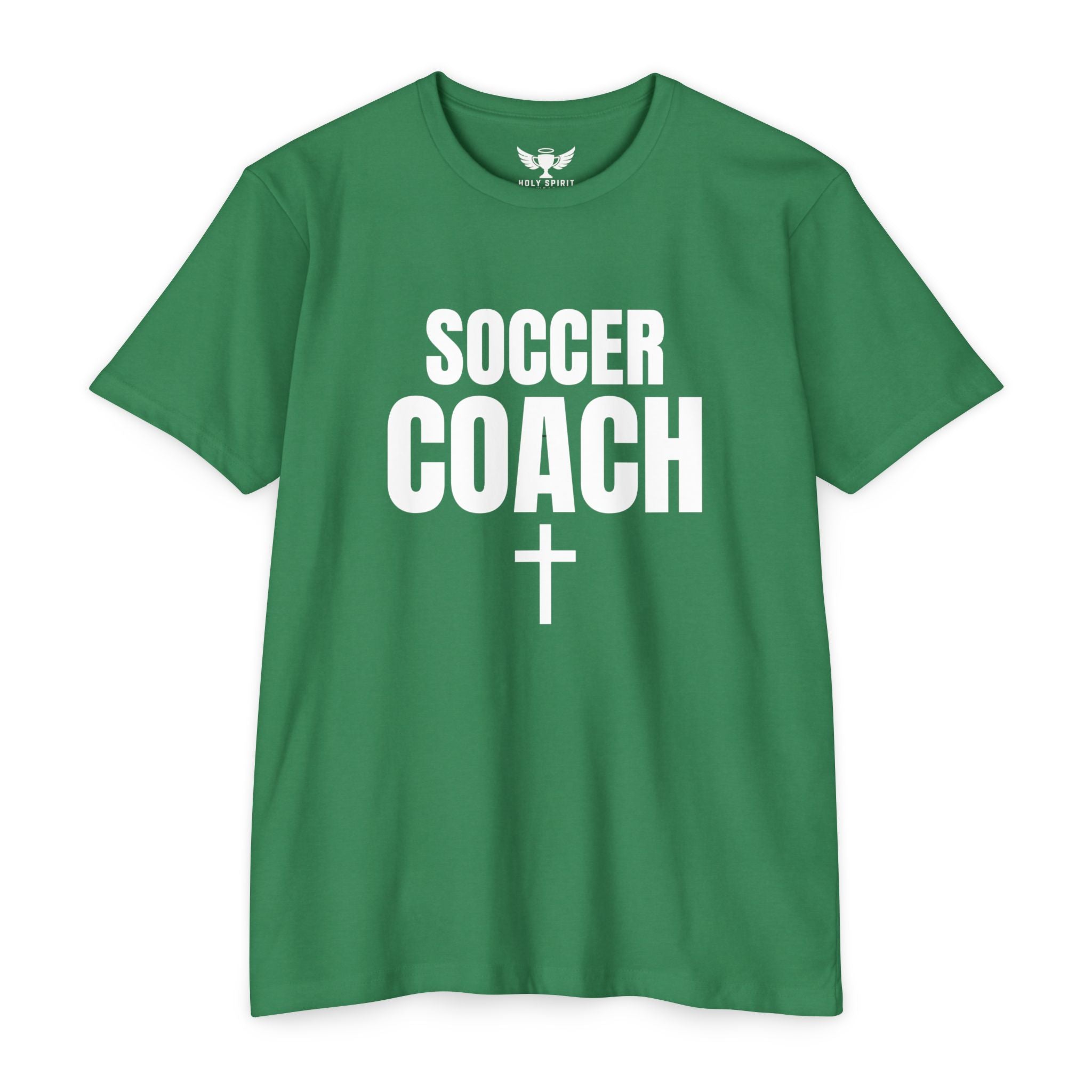 Soccer Coach T-Shirt — Custom Name & Number Sports Tee