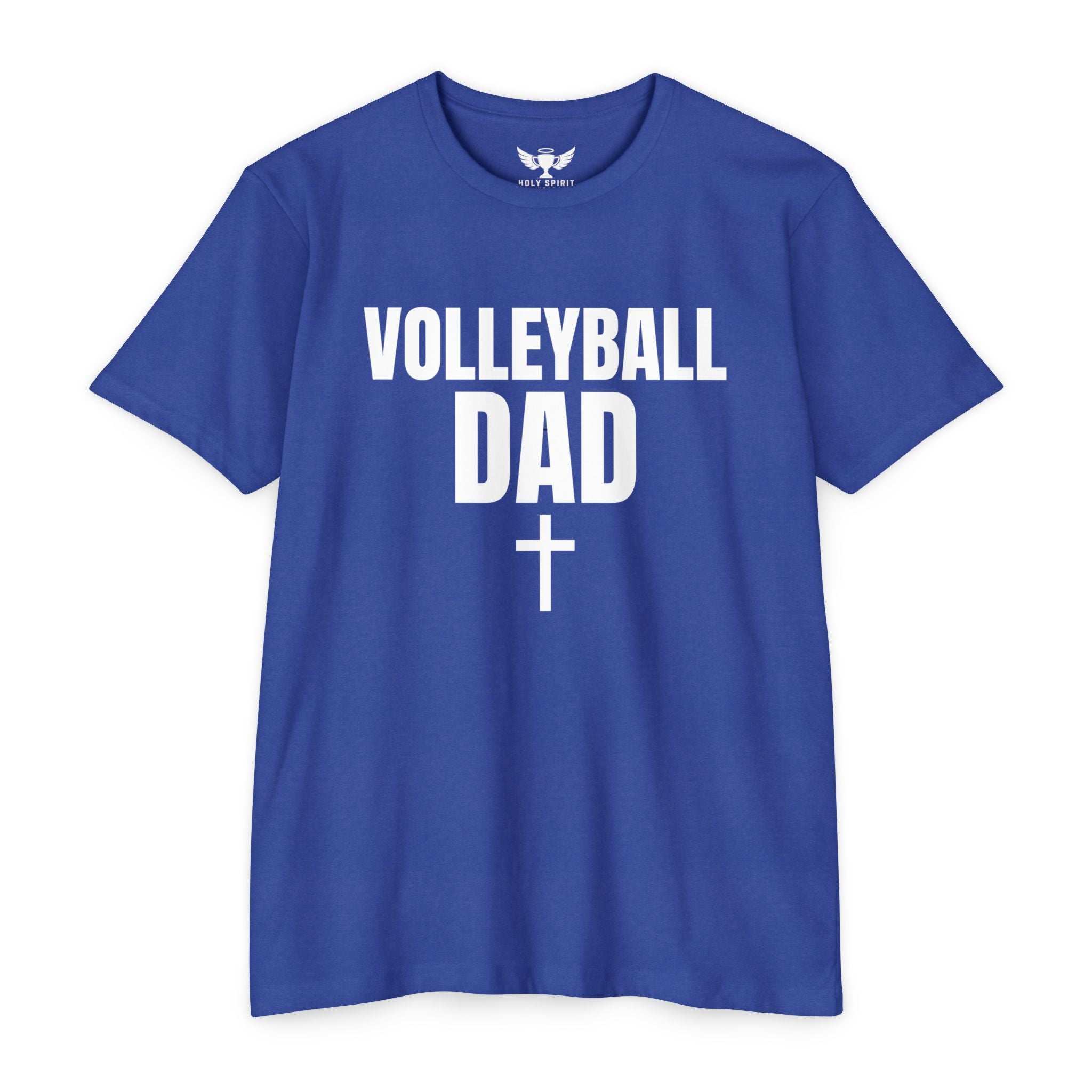 Volleyball Dad T-Shirt — Custom Name & Number Sports Tee