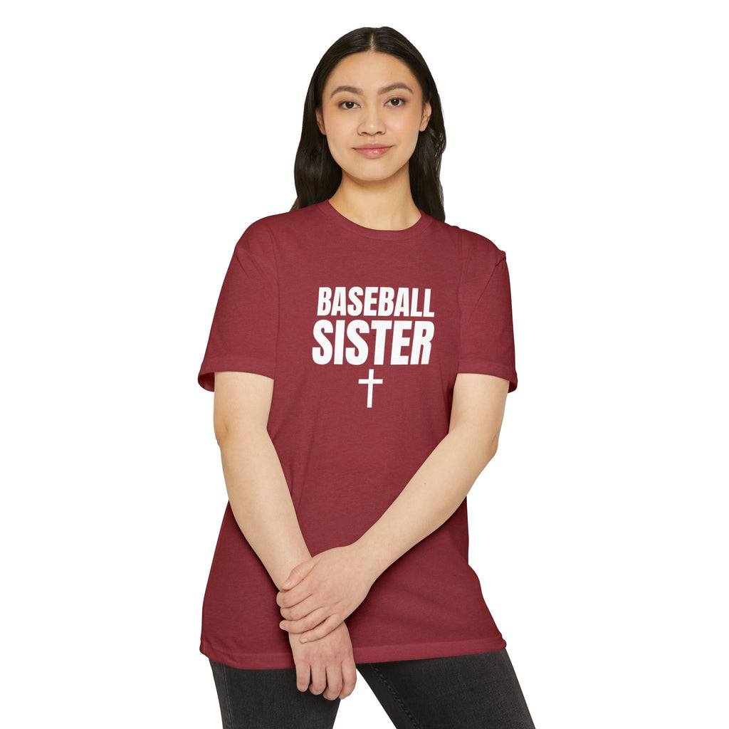 Baseball Sister T-Shirt — Personalized Back Name & Number