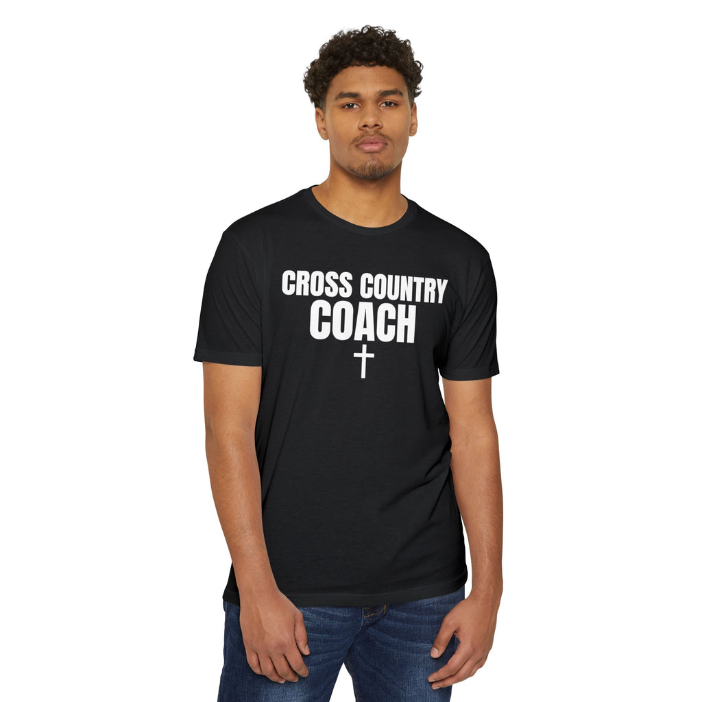 Cross Country Coach T-Shirt — Custom Name & Number Sports Tee