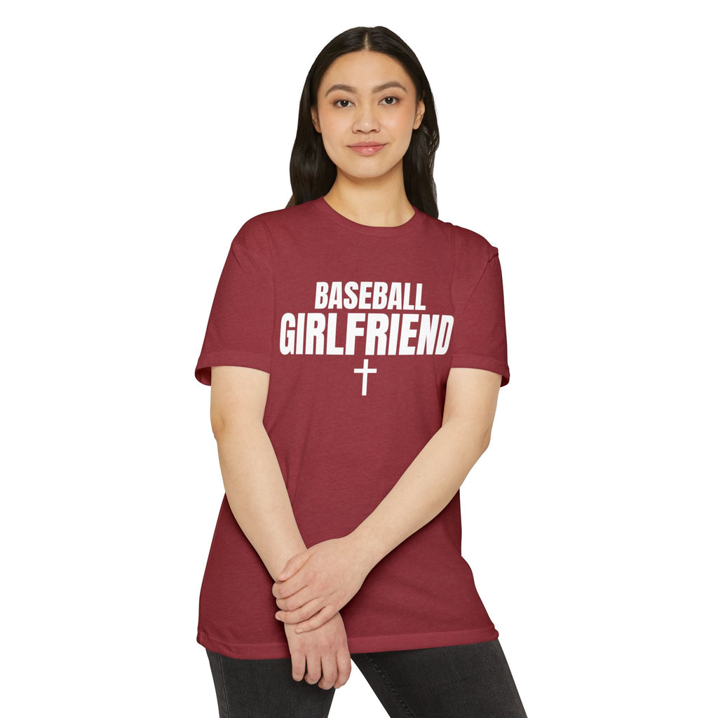 Baseball Girlfriend T-Shirt — Personalized Back Name & Number Tee