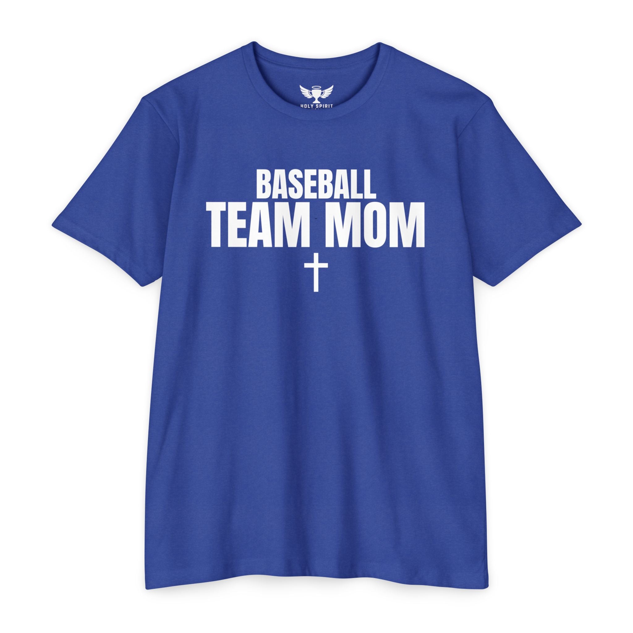 Baseball Team Mom T-Shirt — Custom Back Name & Number