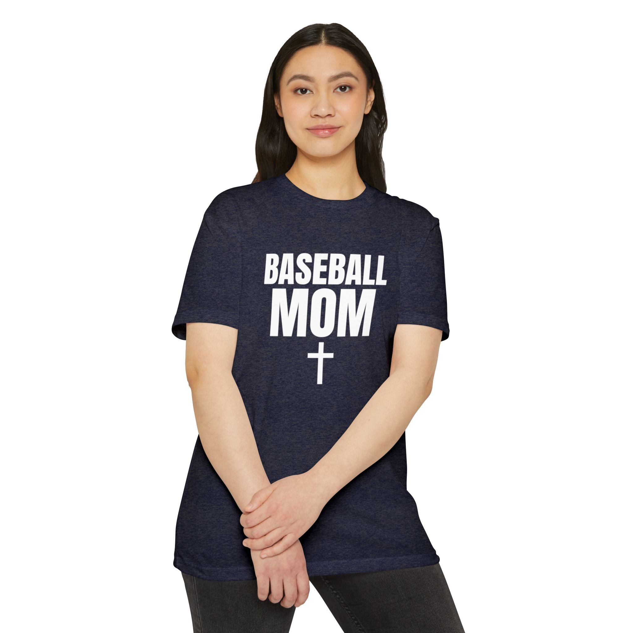 Baseball Mom T-Shirt - Custom Back Name & Number