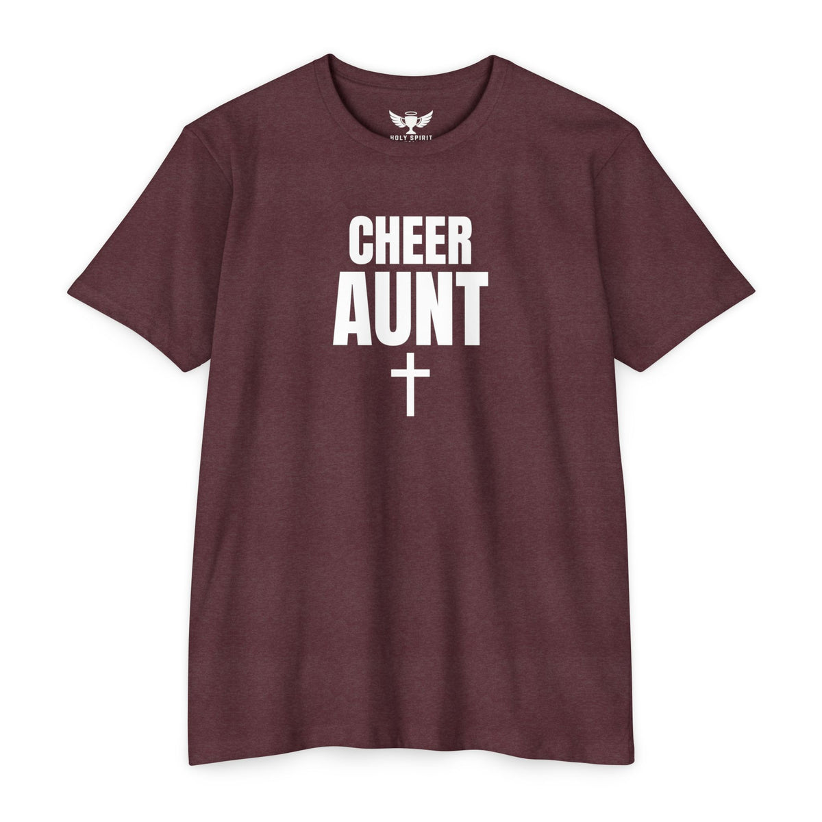 Cheer Aunt T-Shirt — Personalized Back Name & Number