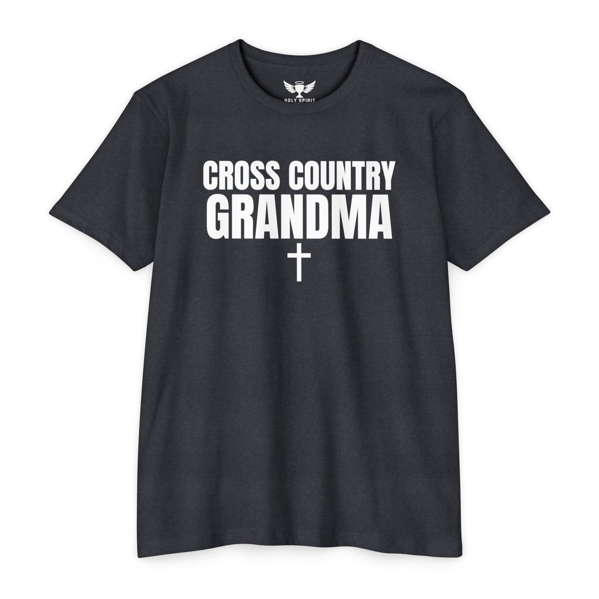 Cross Country Grandma T-Shirt — Personalized Back Number & Name