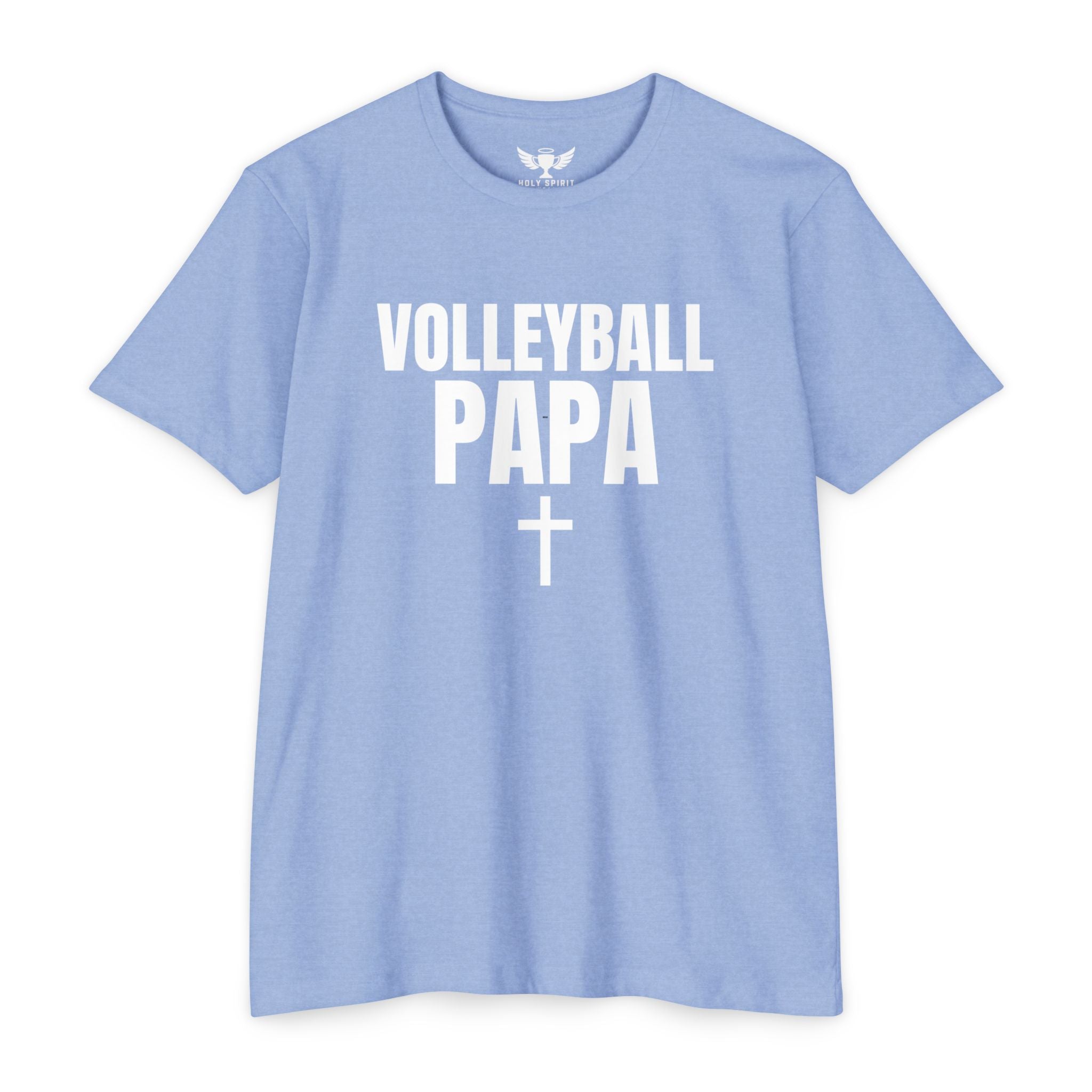 Volleyball Papa T-Shirt — Custom Back Name & Number