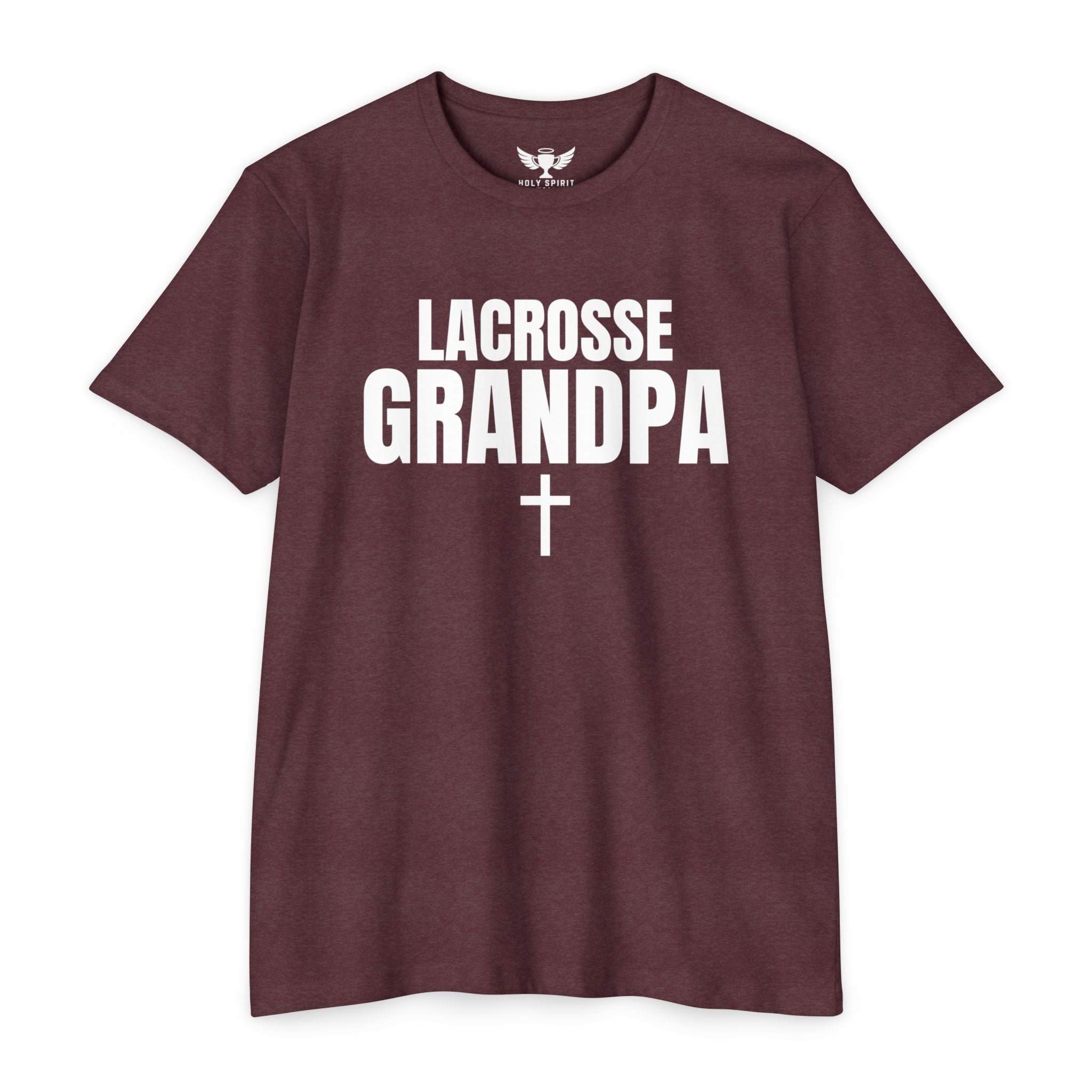 Lacrosse Grandpa T-Shirt — Custom Name & Number Sports Tee