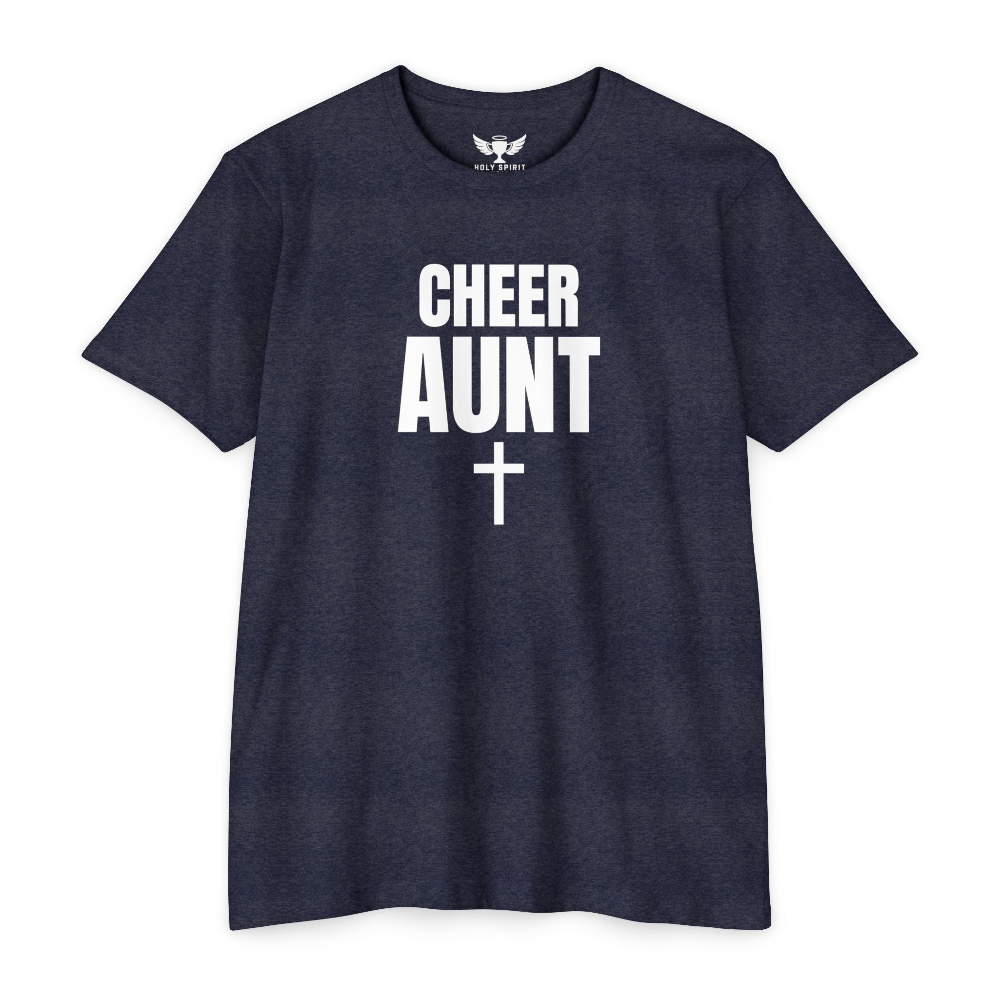 Cheer Aunt T-Shirt — Personalized Back Name & Number