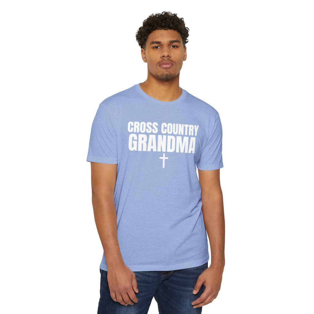 Cross Country Grandma T-Shirt — Personalized Back Number & Name