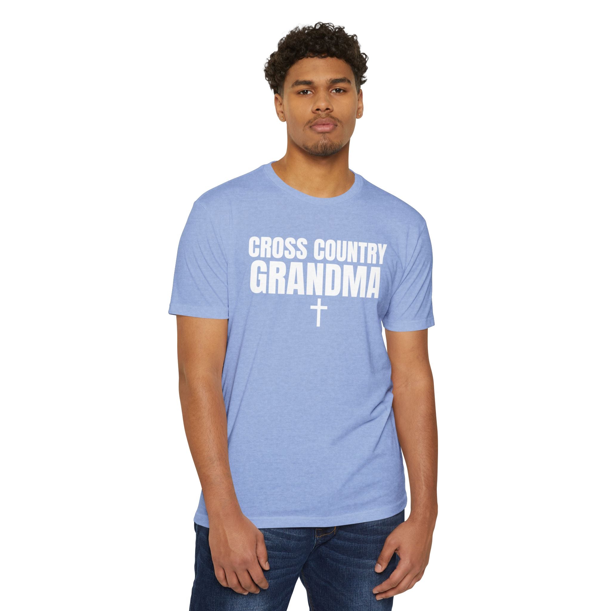 Cross Country Grandma T-Shirt — Personalized Back Number & Name