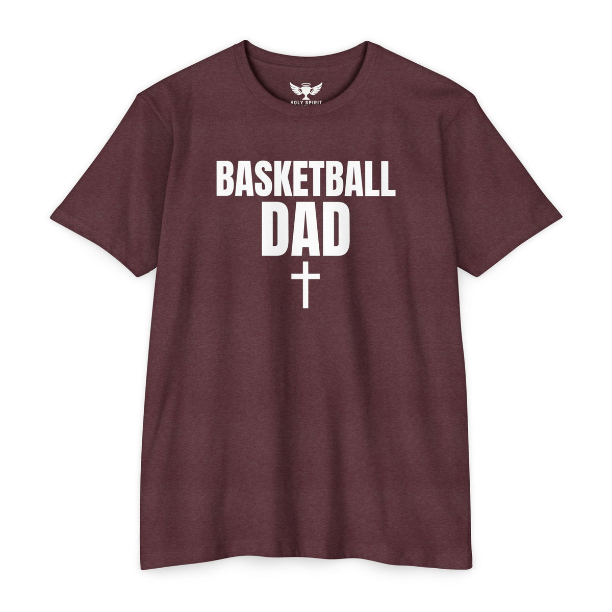 Basketball Dad T-Shirt with Cross — Custom Name & Number