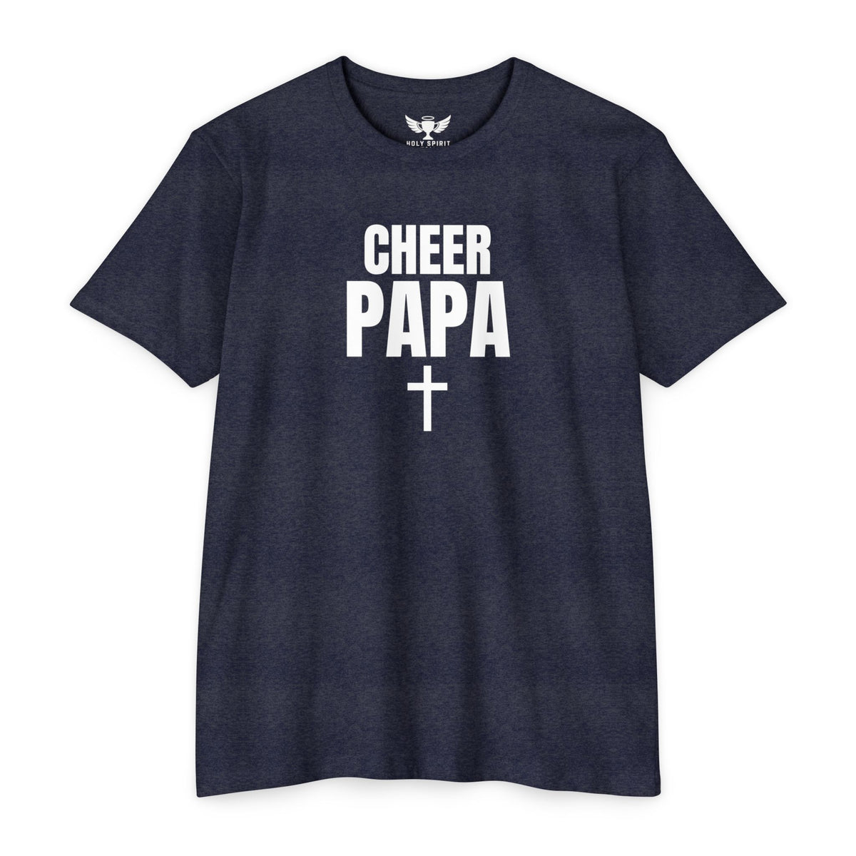 Cheer Papa T-Shirt — Personalized Back Name & Number